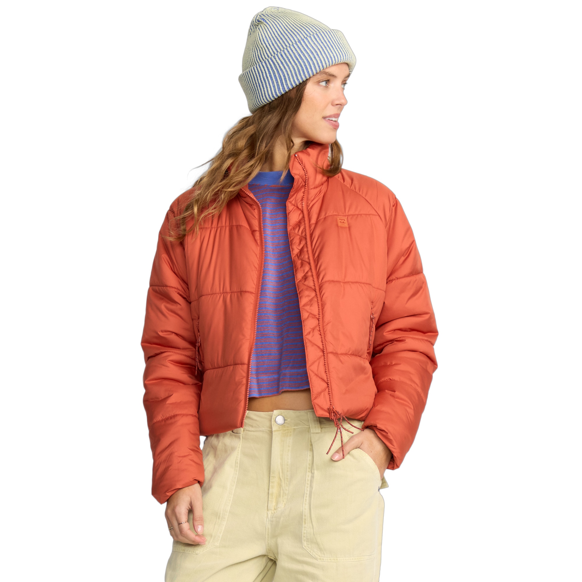 Chaqueta de mujer High Line Billabong - Rojo Teja Rojo Teja-5