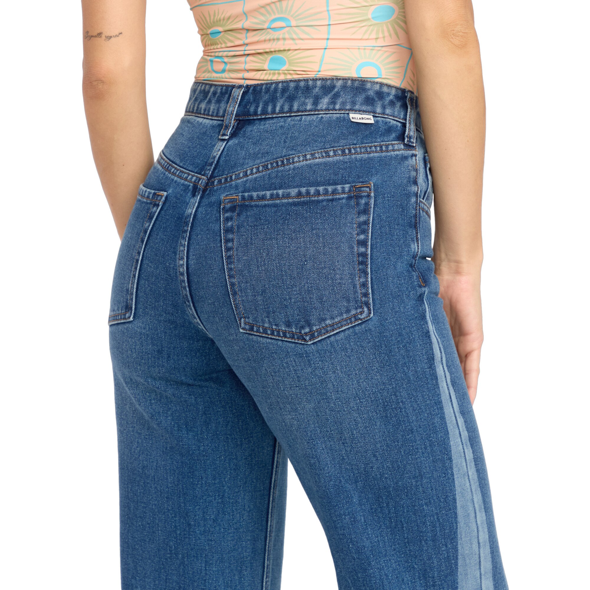 Vaquero acampanado de mujer Free Fall Billabong - Azul Azul-4
