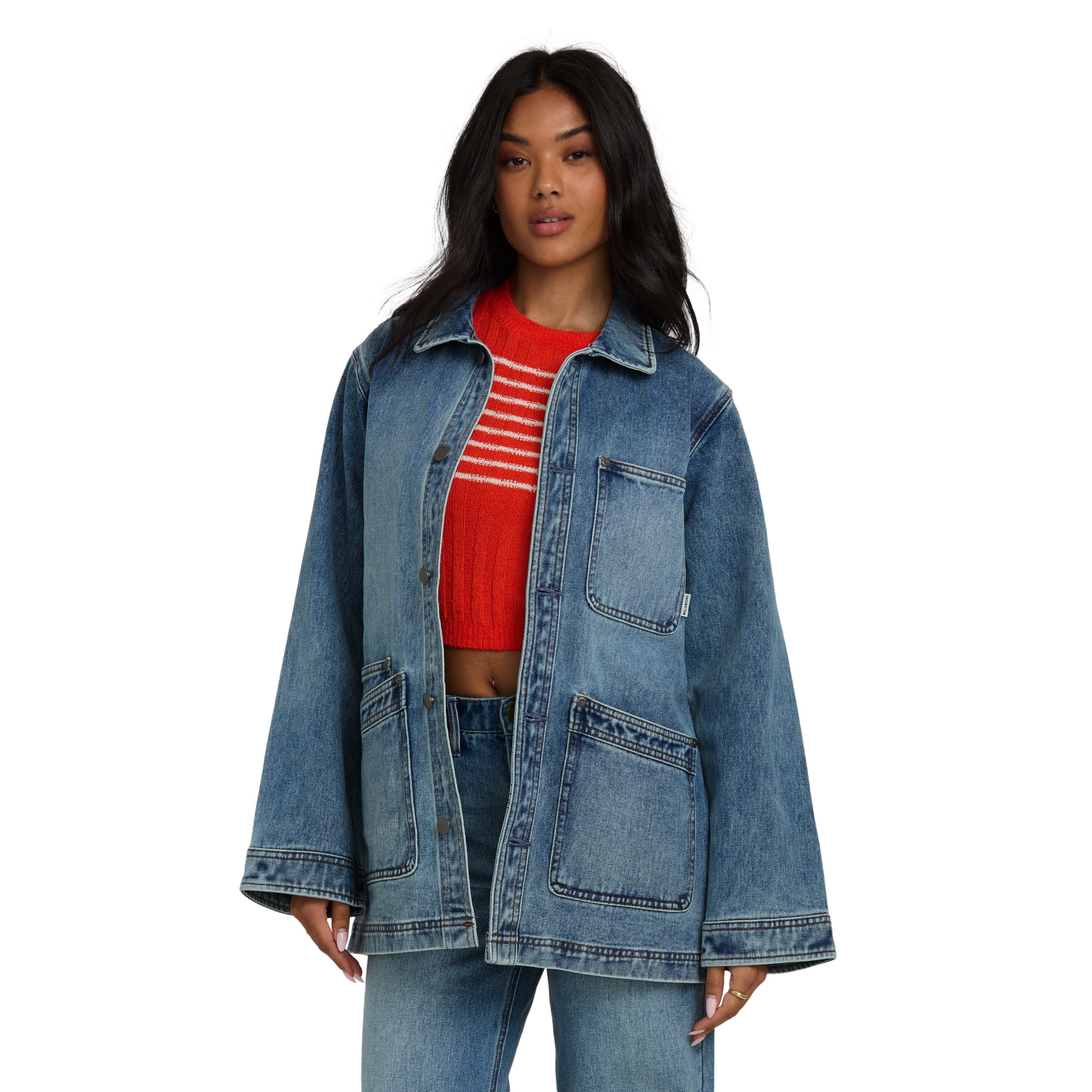 Imagen 1 de Chaqueta de mujer Denim Billabong Azul oscuro