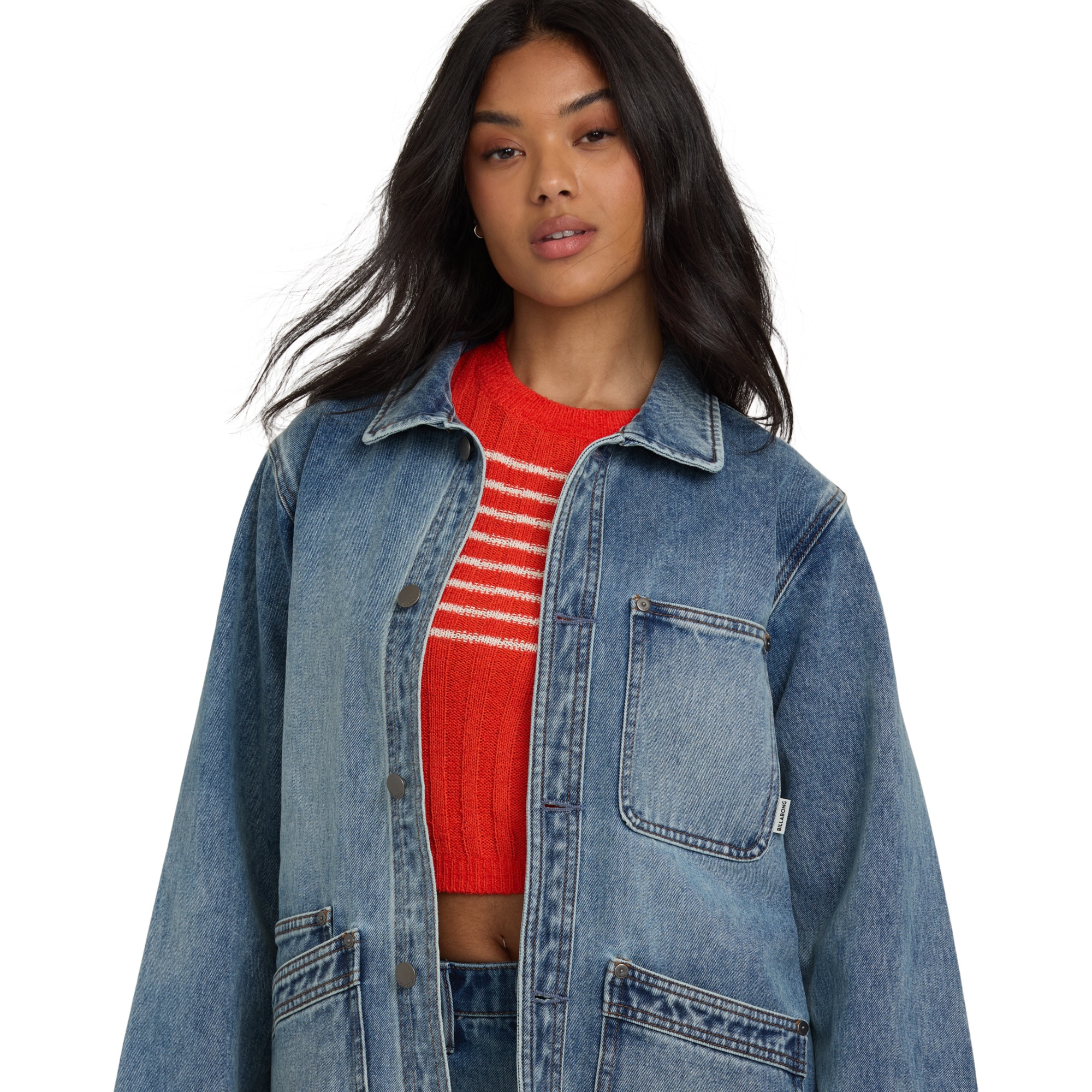 Imagen 3 de Chaqueta de mujer Denim Billabong - Azul oscuro Azul oscuro