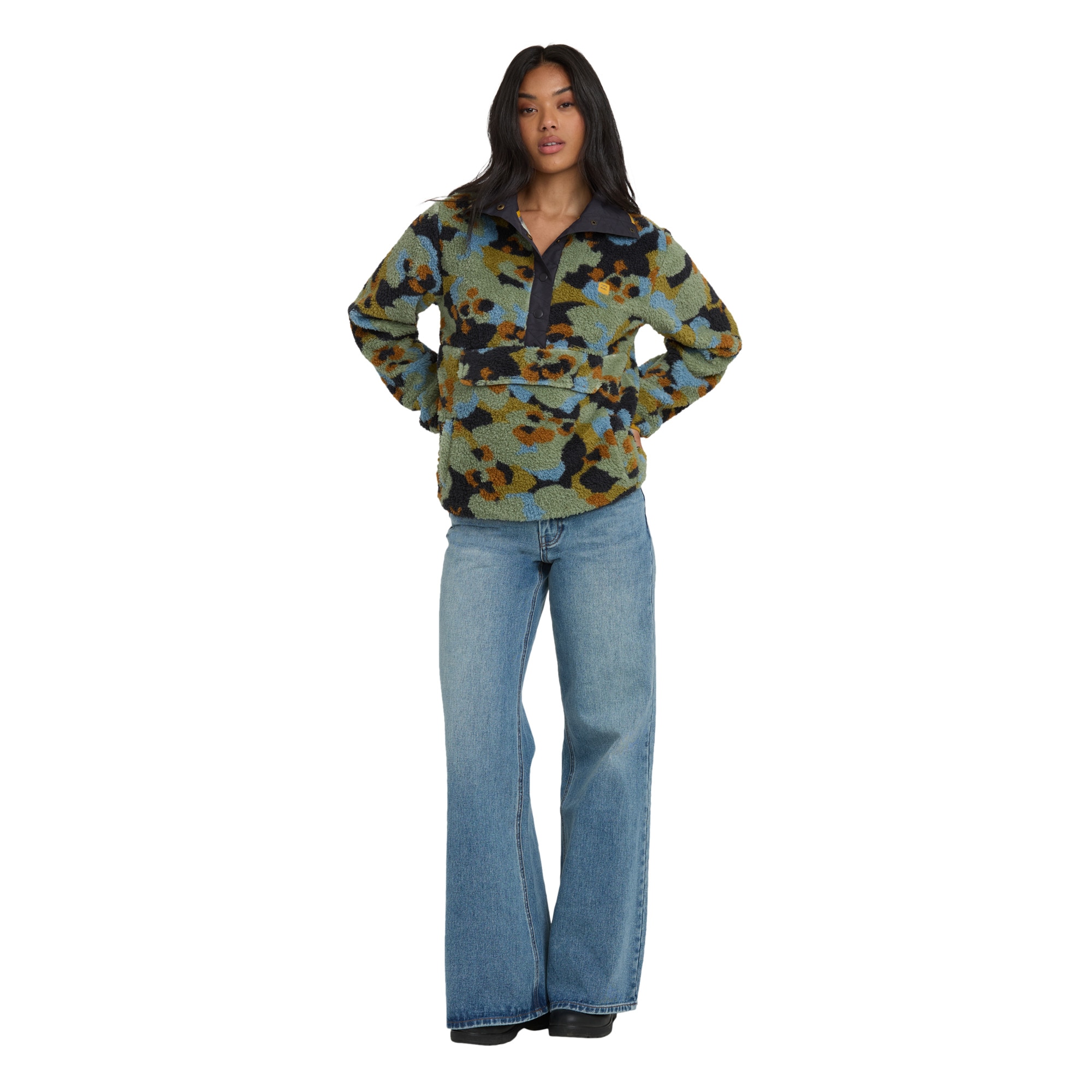 Sudadera de mujer Switchback Billabong - Verde Verde-4