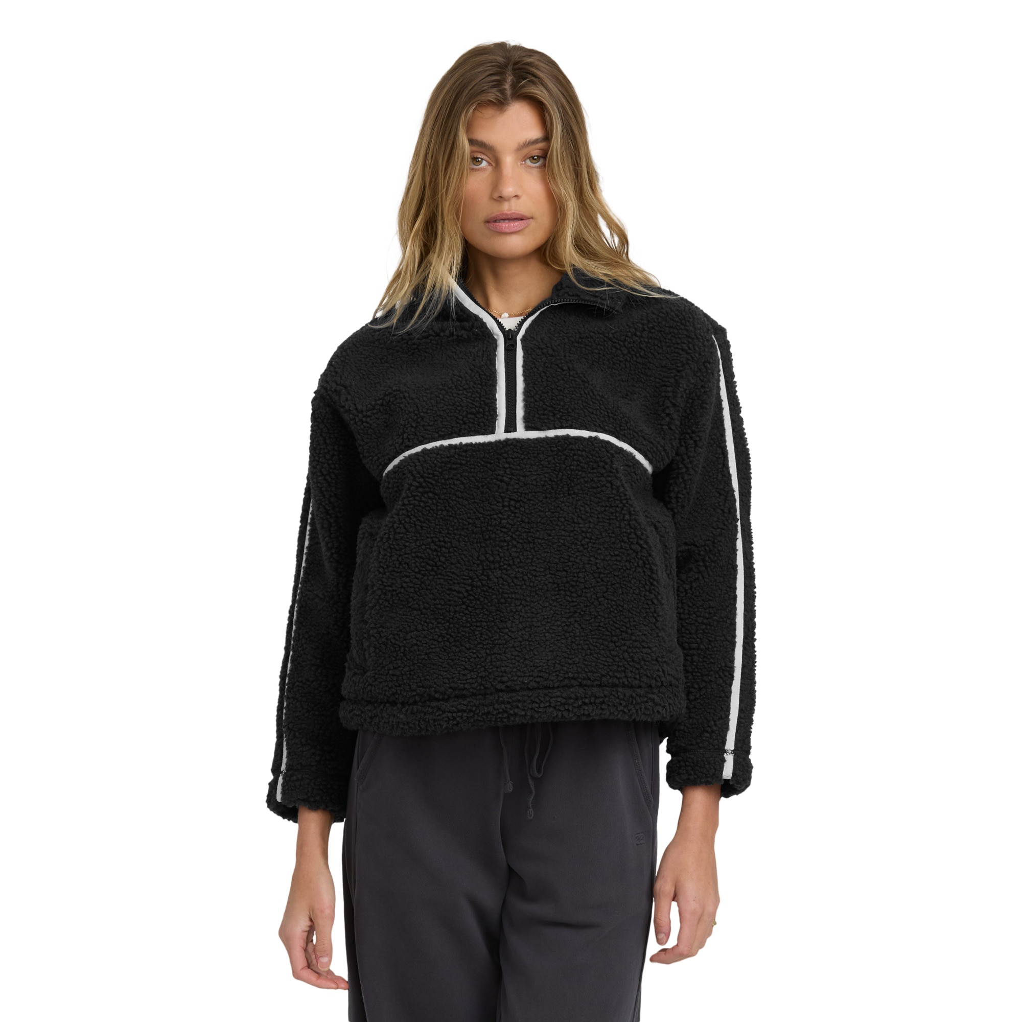Forro polar de mujer Getting Warm Sherpa Billabong - Negro Negro-1