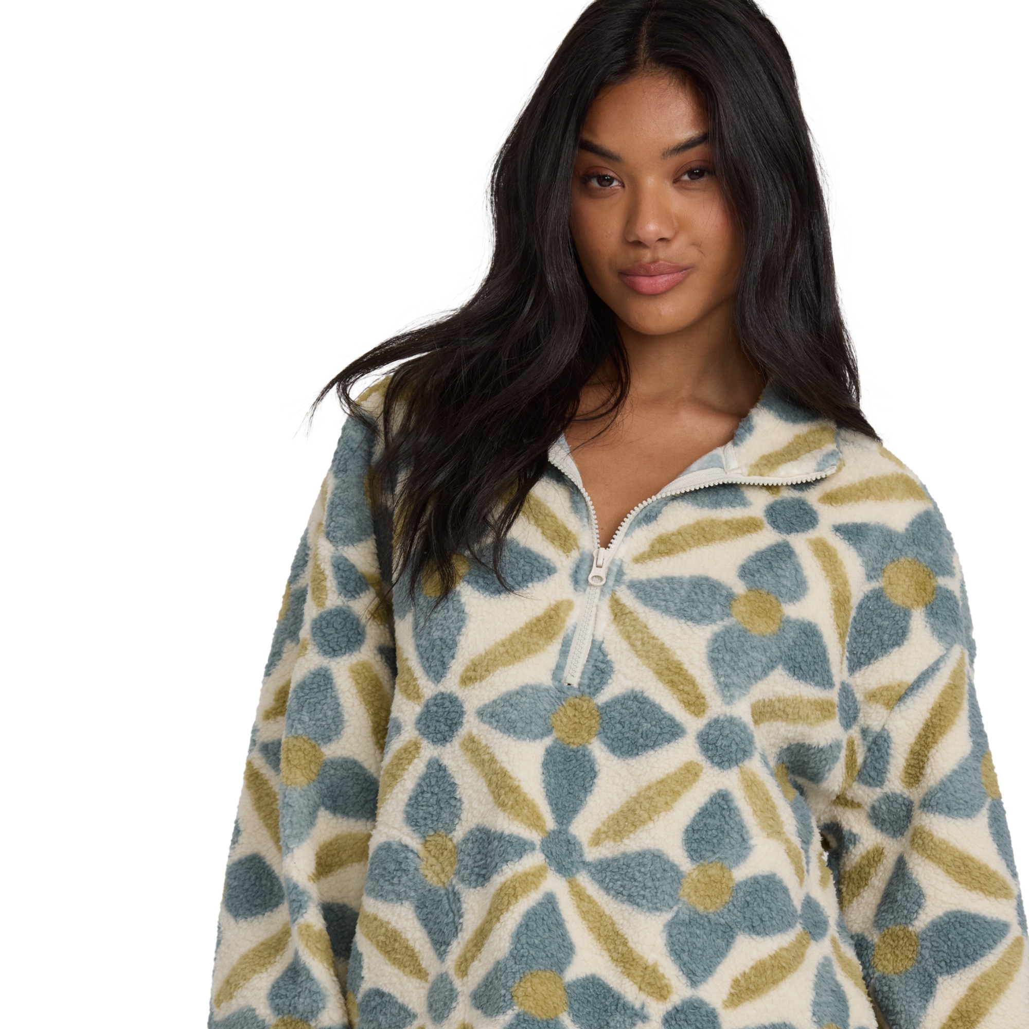 Forro polar de mujer All The Time Sherpa Billabong - Multicolor Multicolor-3