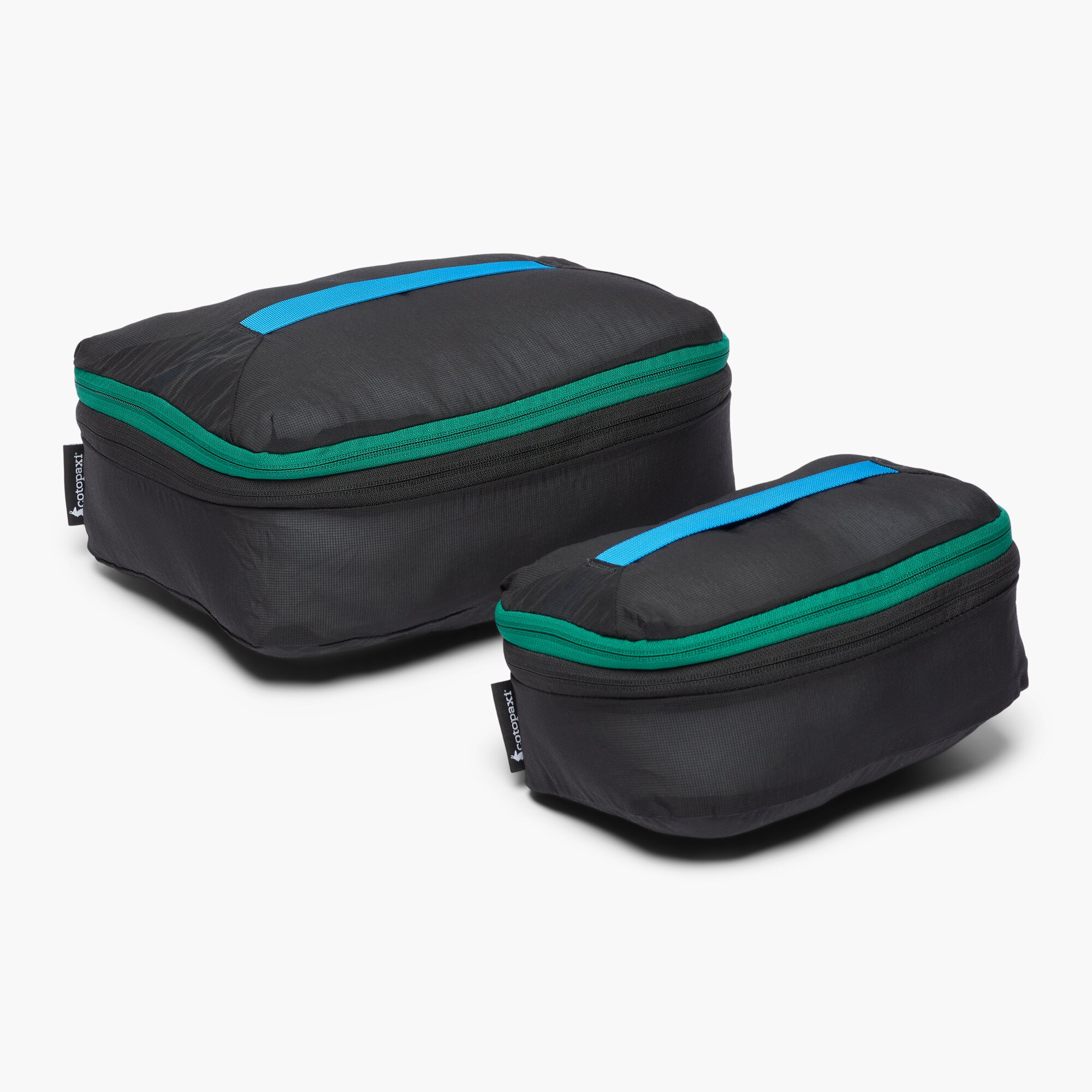 Imagen 1 de Pack de 2 neceseres en malla ligera 100 % reciclada Negro