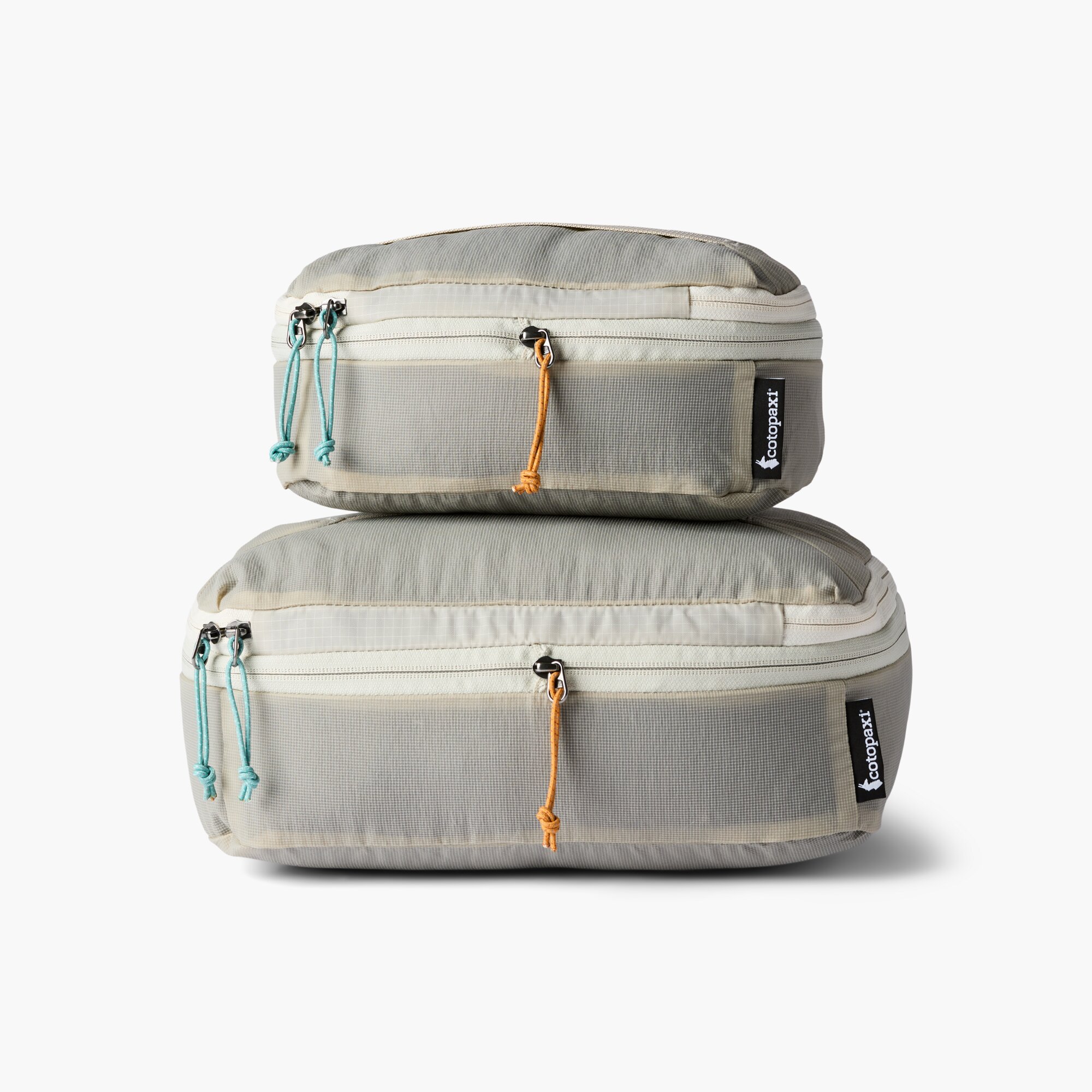 Imagen 2 de Pack de 2 neceseres en malla ligera 100 % reciclada - Gris Gris