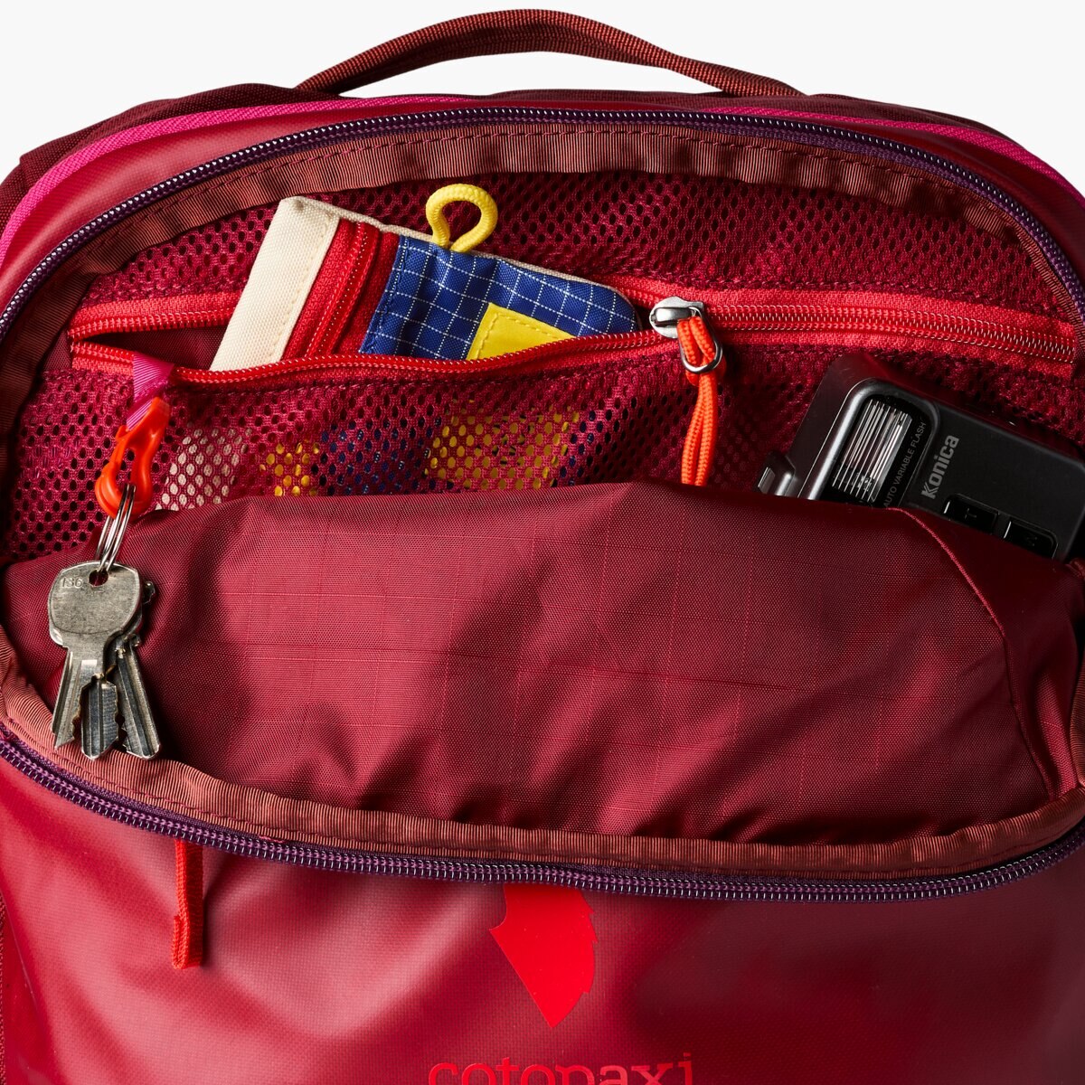 Imagen 4 de Mochila Allpa con apertura de cremallera completa - Rojo Rojo