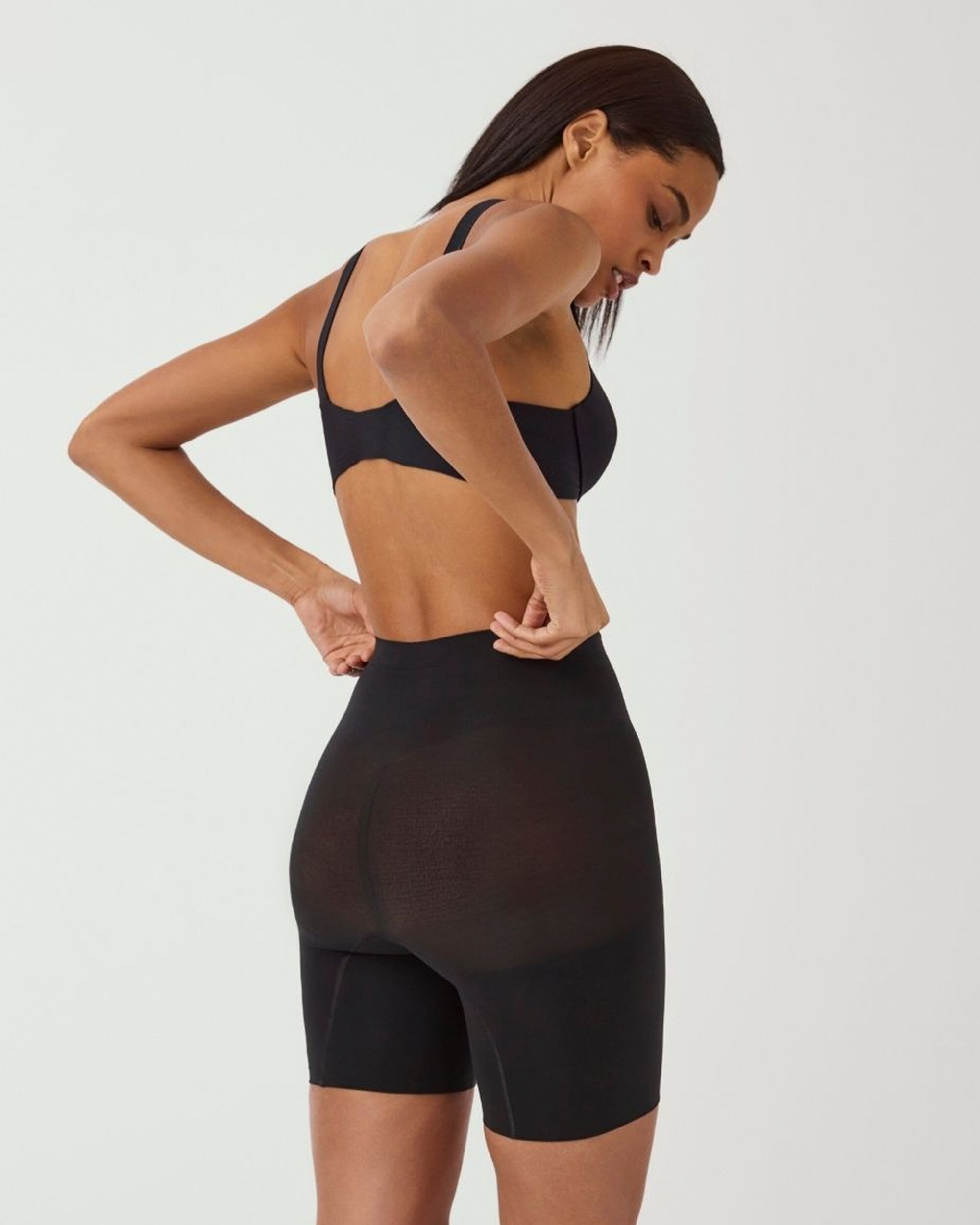 Pantalón faja a media pierna seamless power spanxsculpt™ - Negro Negro-2
