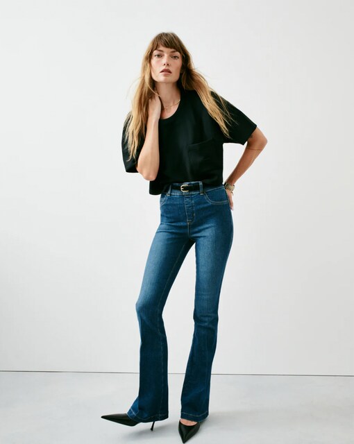 Imagen 0 de Pantalón vaquero ceñido de talle alto