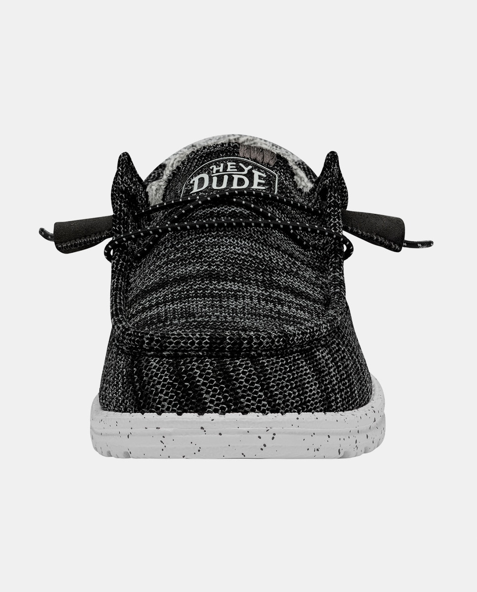 Imagen 4 de Zapatos de cordones de hombre en tejido jaspeado - Negro Negro
