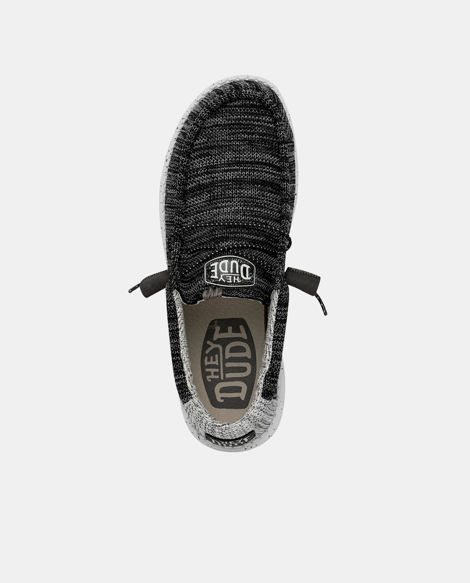 Imagen 6 de Zapatos de cordones de hombre en tejido jaspeado - Negro Negro