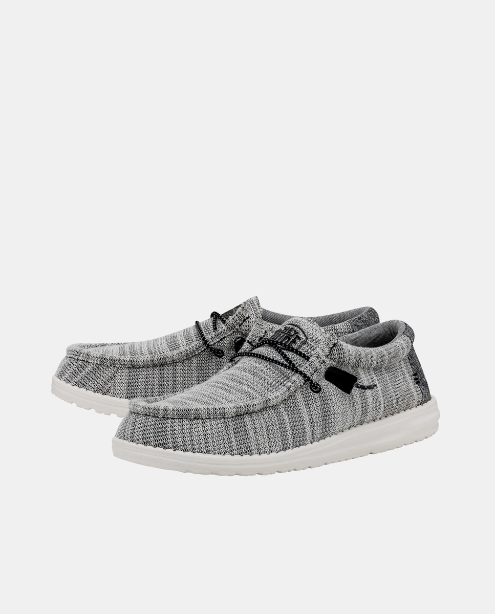 Imagen 2 de Zapatos de cordones de hombre en tejido jaspeado - Gris Gris