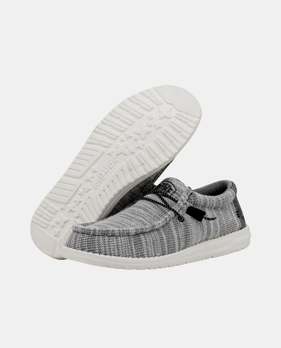 Imagen 3 de Zapatos de cordones de hombre en tejido jaspeado - Gris Gris