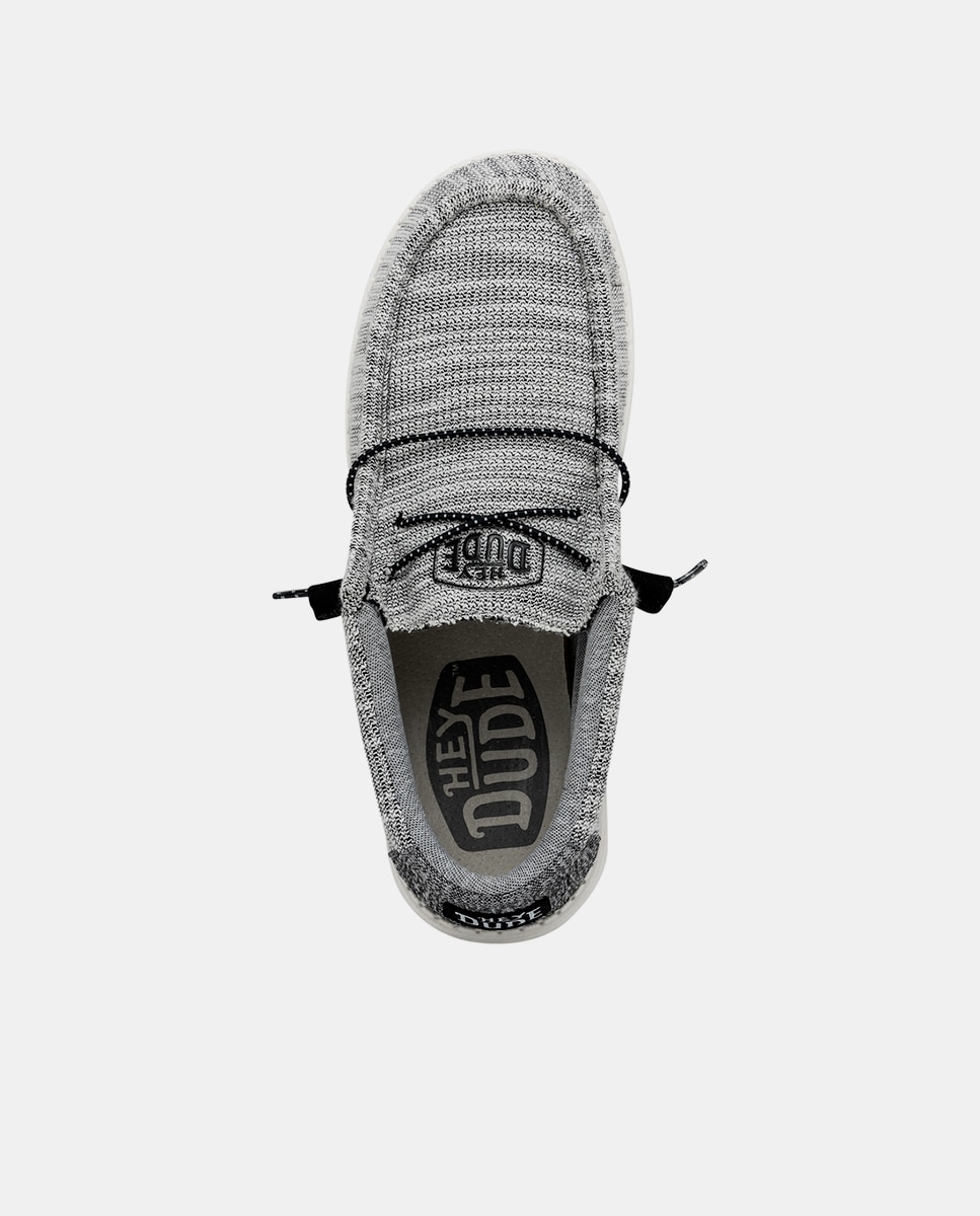 Imagen 6 de Zapatos de cordones de hombre en tejido jaspeado - Gris Gris