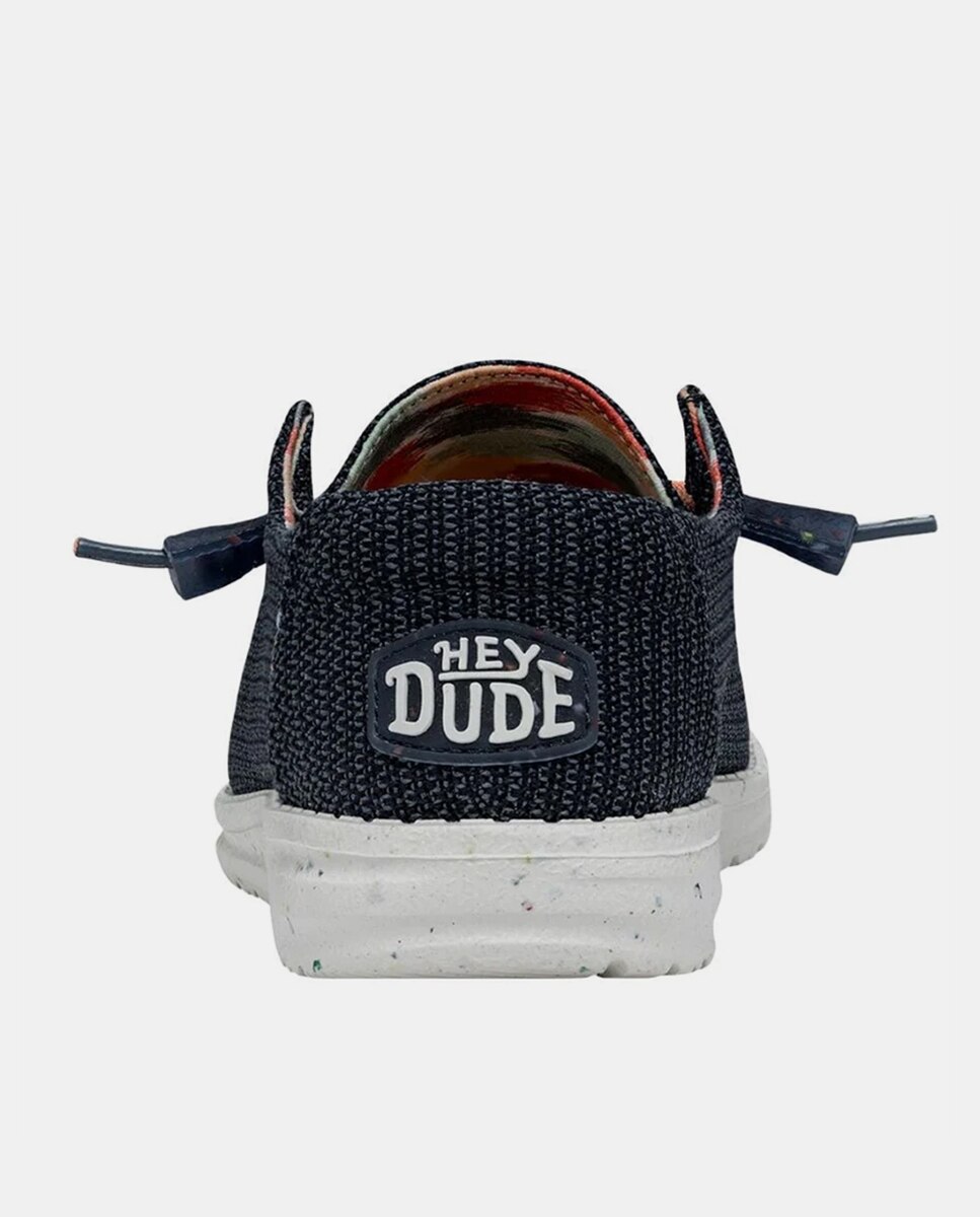 Zapatos de cordones de mujer en tejido - HeyDude - Azul marino Azul marino-5