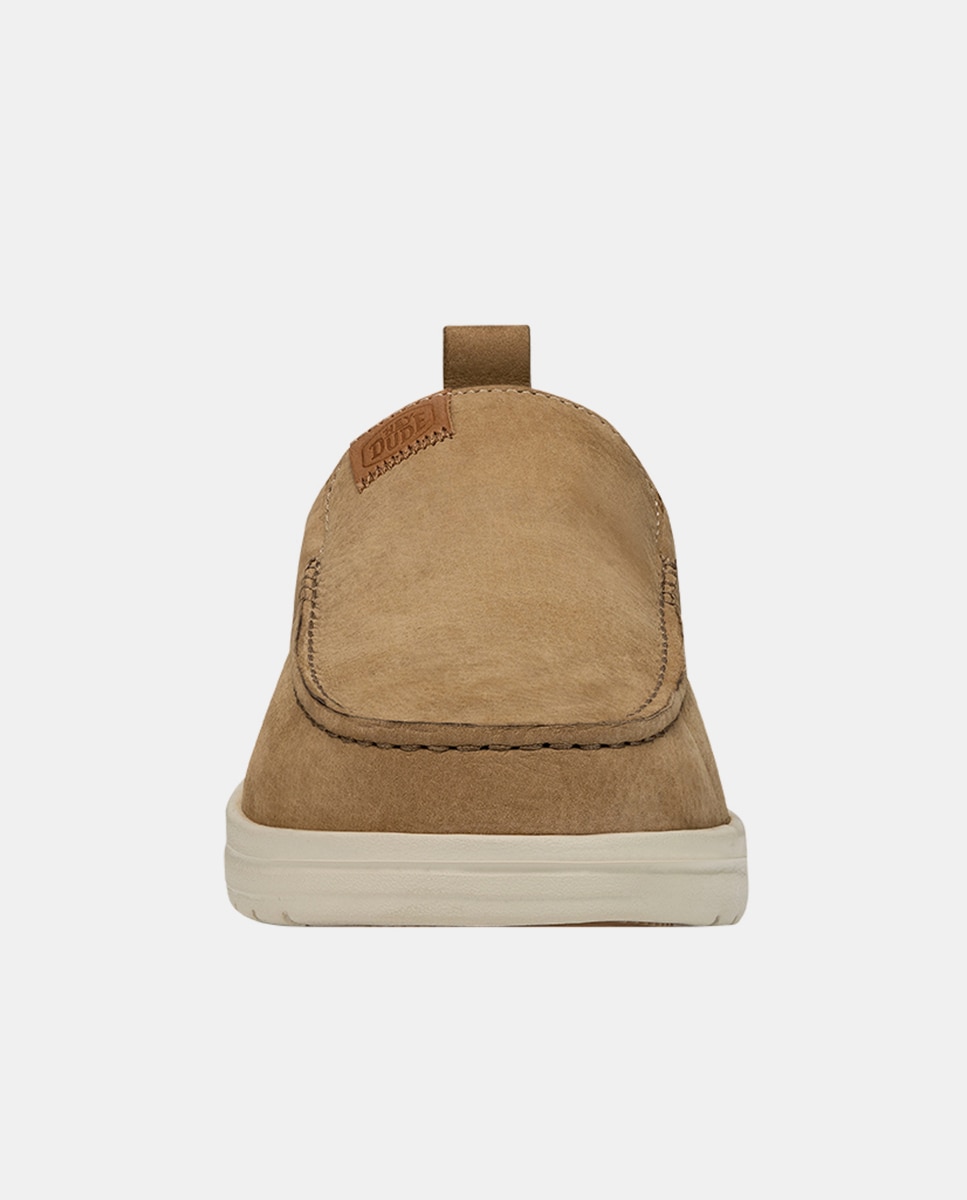 Imagen 4 de Mocasines de hombre de piel y forro estampado - Marrón Marrón