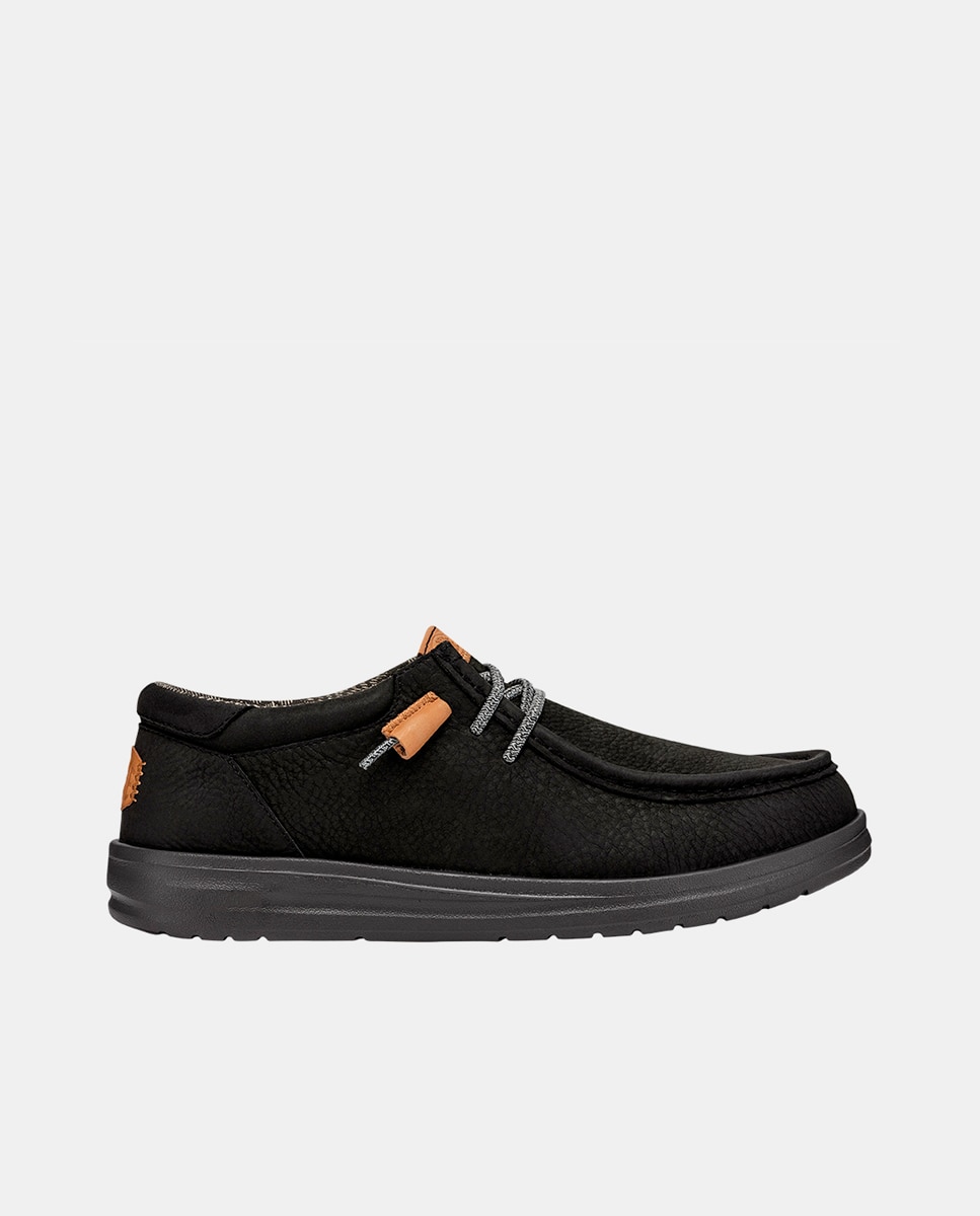 HeyDude - Zapatos de cordones de hombre de piel con cordones elásticos.