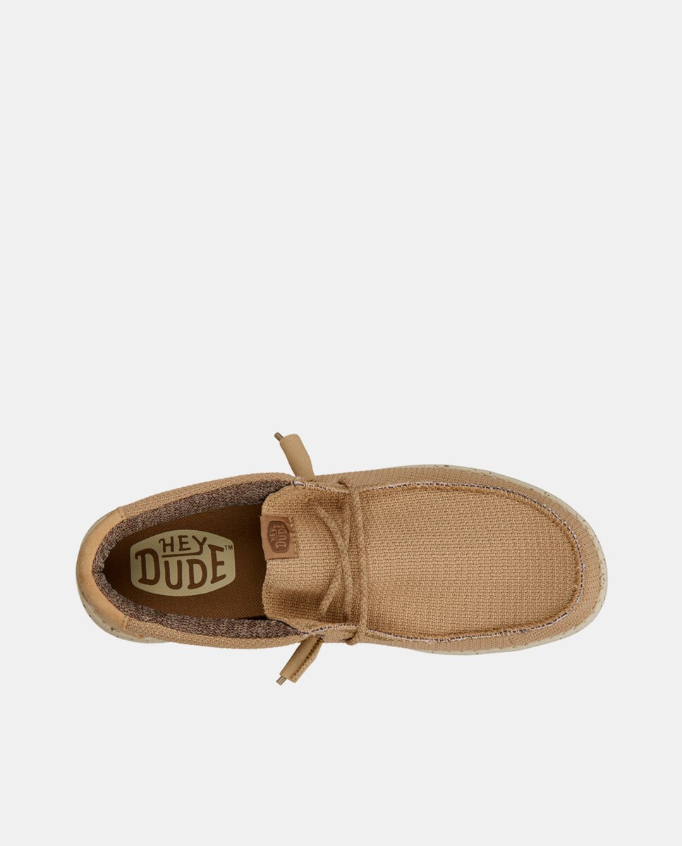 Imagen 6 de Zapatos de cordones de hombre de malla elástica y suela a contraste - Marrón claro Marrón claro