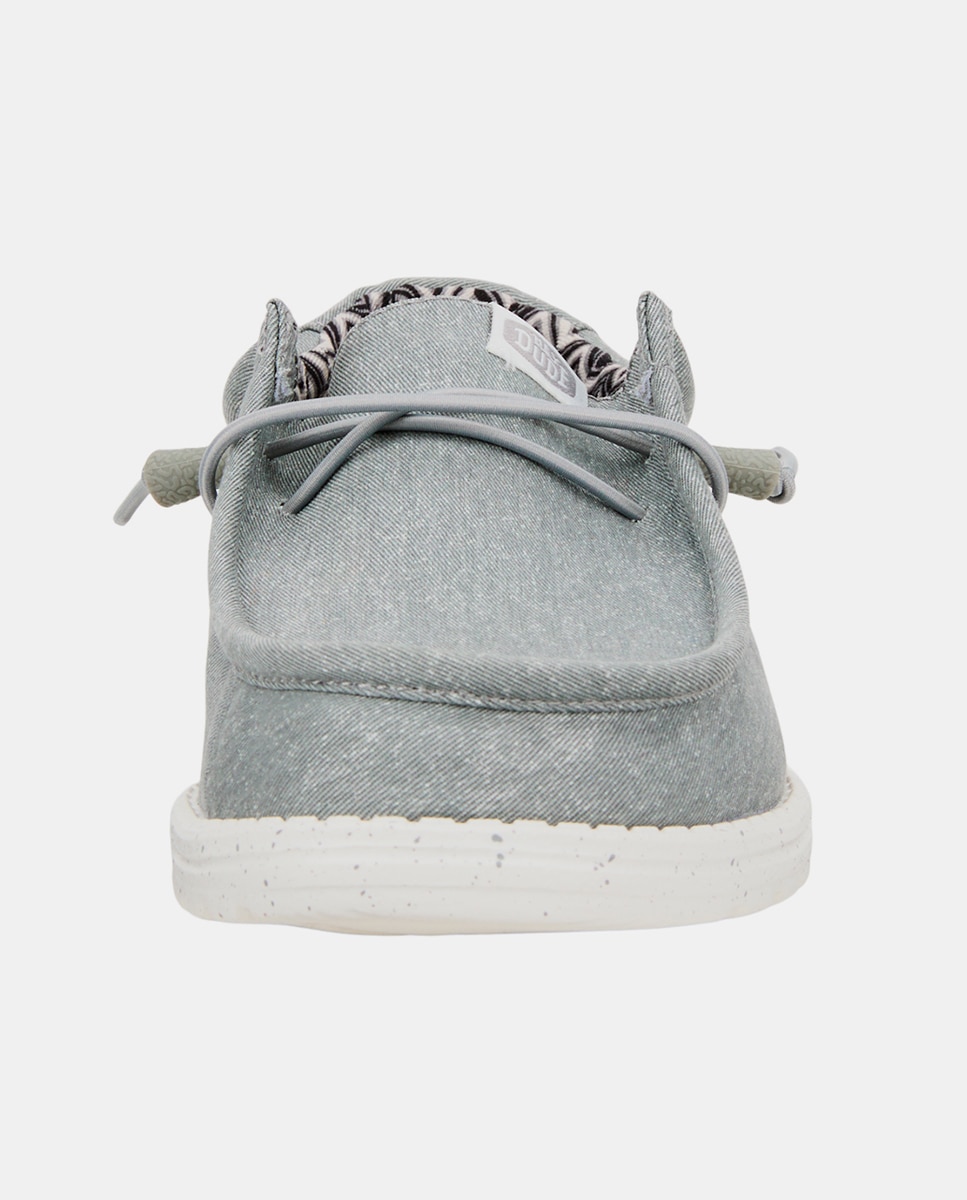 Zapatos de cordones para hombre - HeyDude - Gris claro Gris claro-4