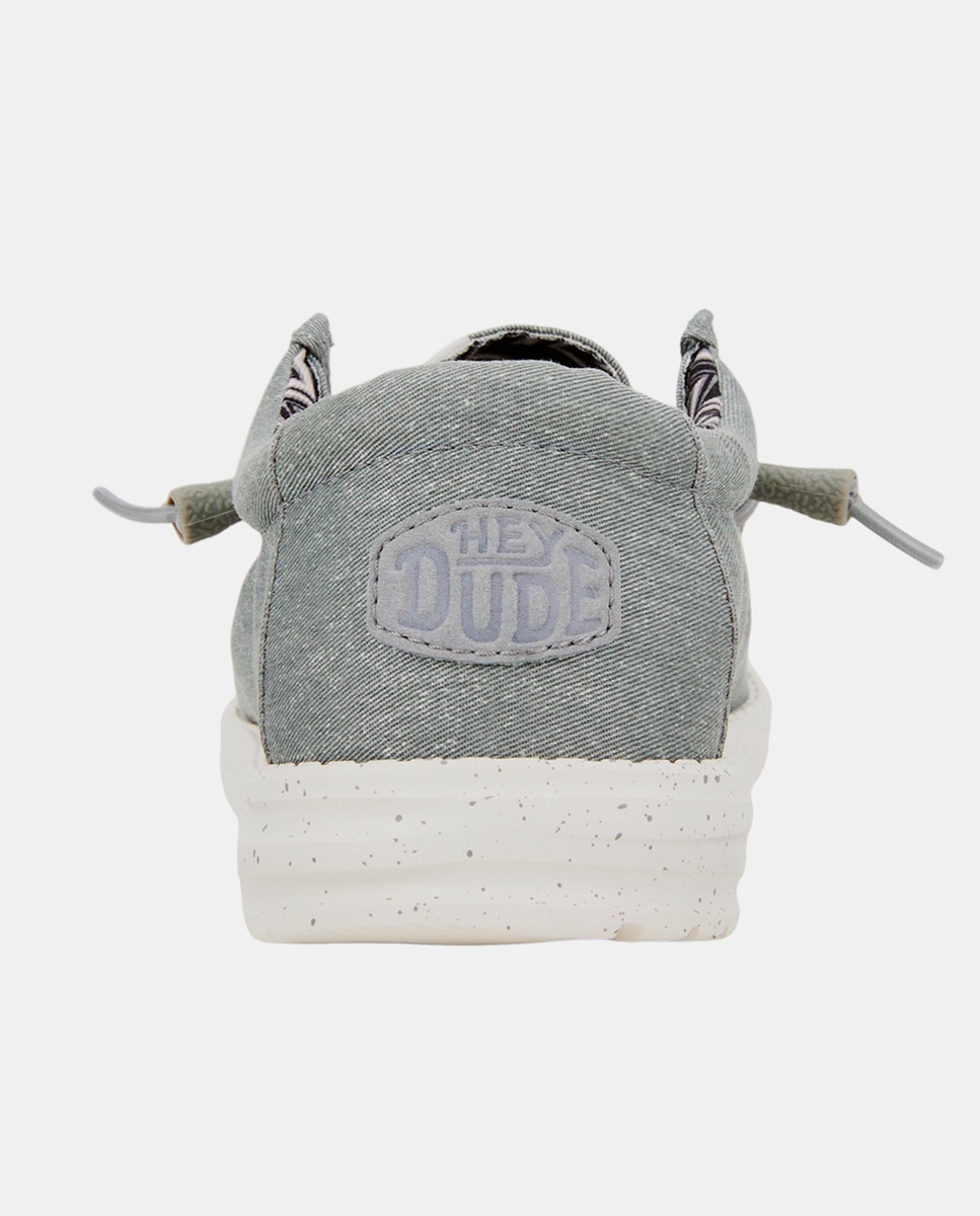 Zapatos de cordones para hombre - HeyDude - Gris claro Gris claro-5