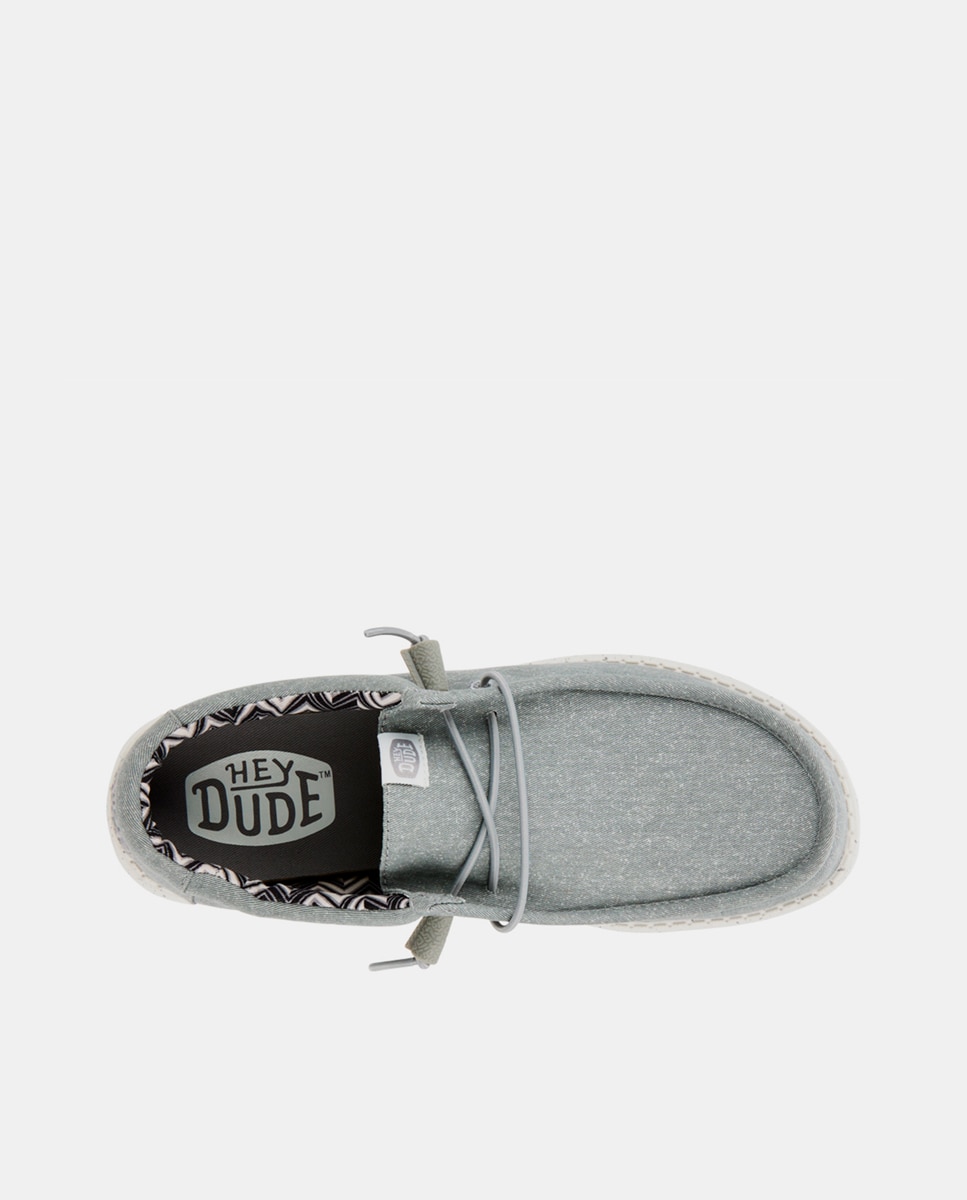 Zapatos de cordones para hombre - HeyDude - Gris claro Gris claro-6