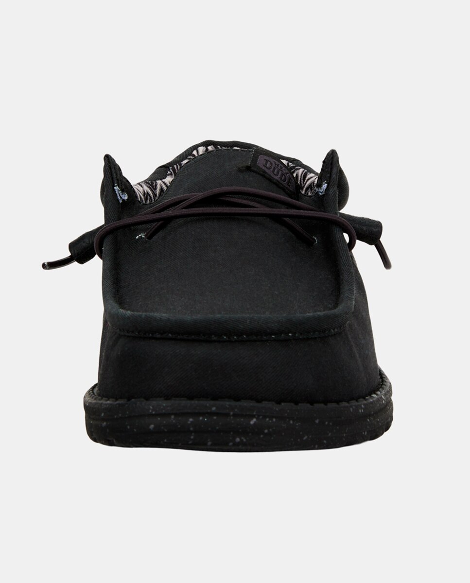Imagen 3 de Zapatos de cordones de hombre de lona - HeyDude - Negro Negro