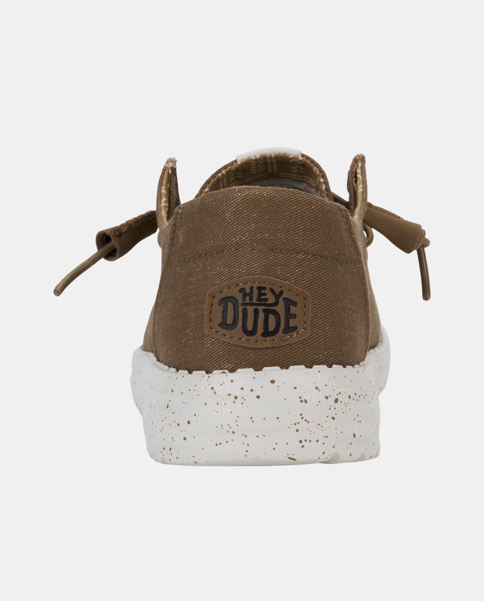 Zapatos de cordones de mujer de lona - HeyDude - Marrón Marrón-6