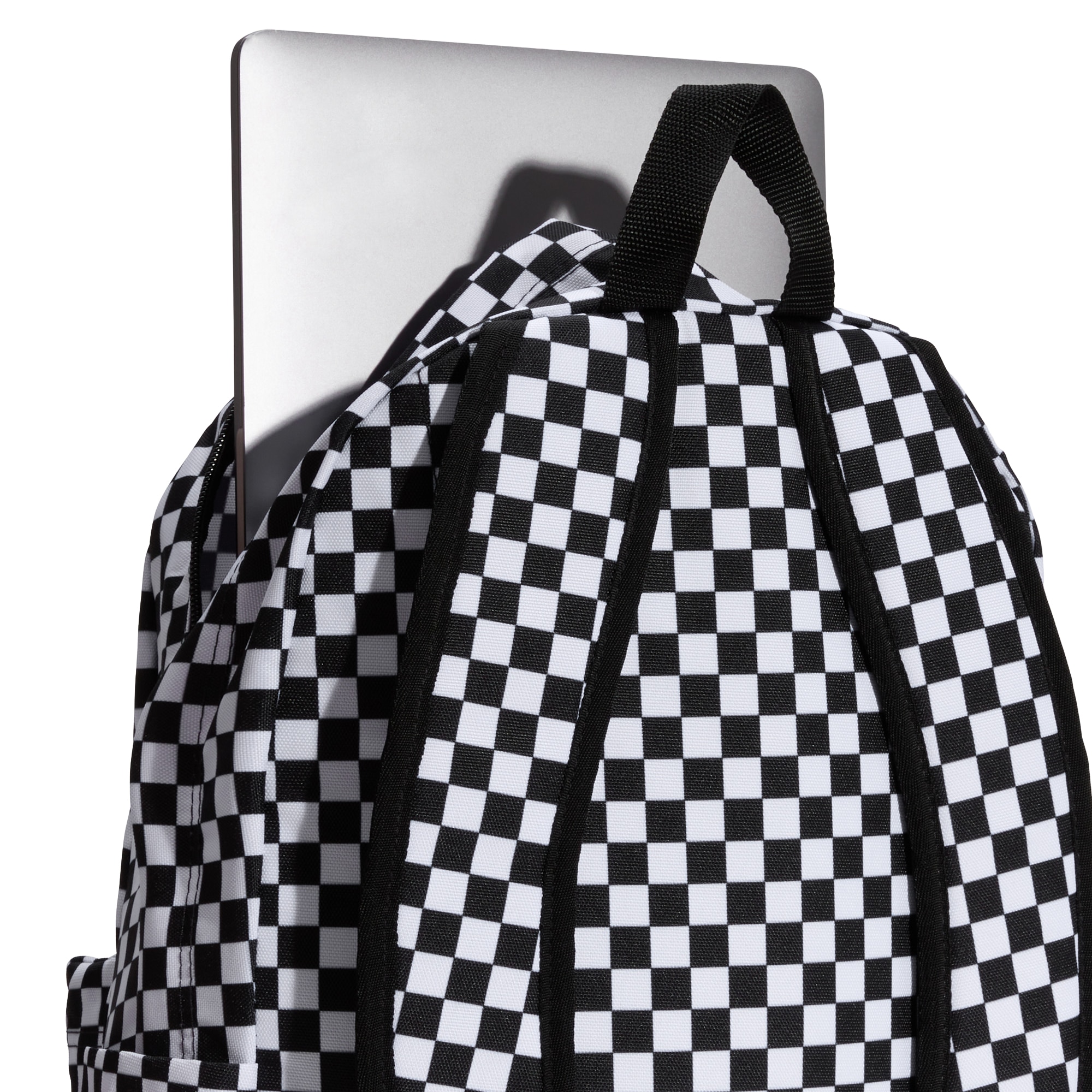 Mochila unisex Old Skool Check Vans - Negro / Blanco Negro / Blanco-4