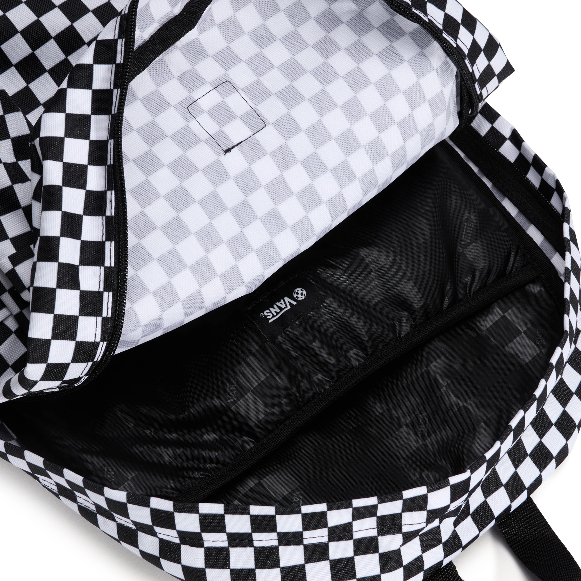 Mochila unisex Old Skool Check Vans - Negro / Blanco Negro / Blanco-5