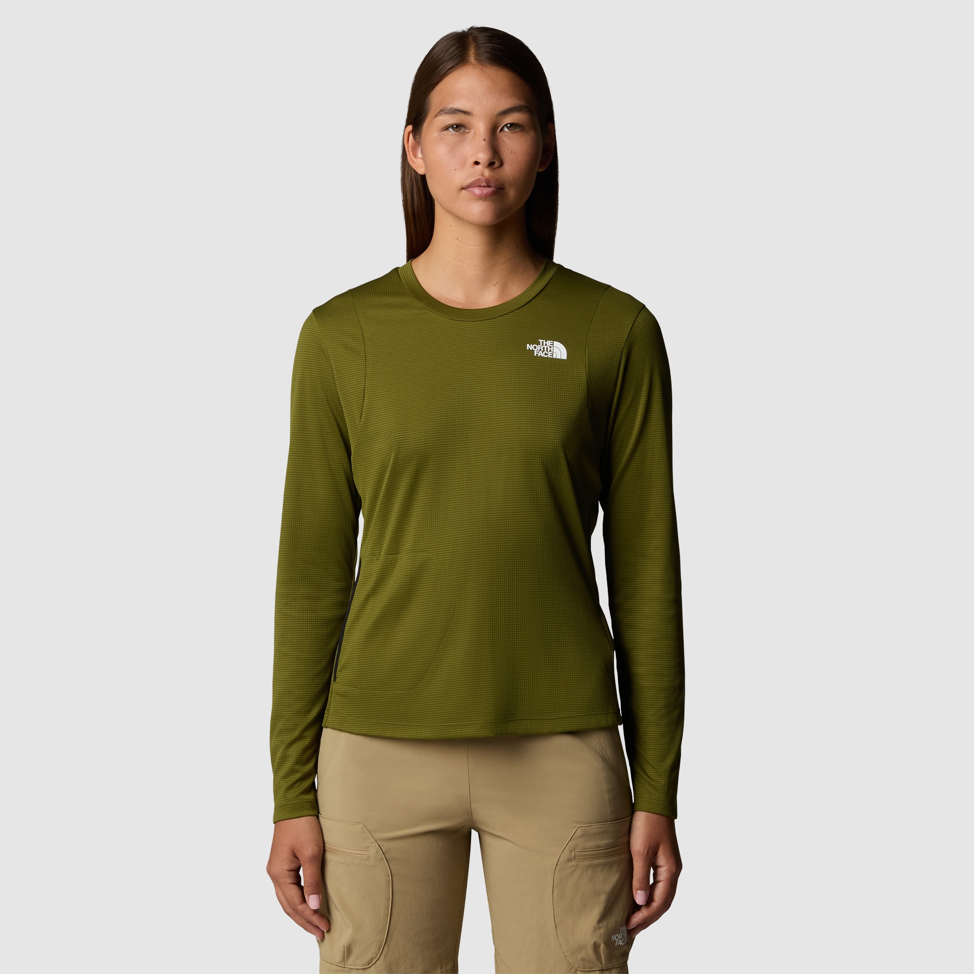Imagen 0 de Camiseta de manga larga plegable para mujer Packable The North Face Verde Oliva