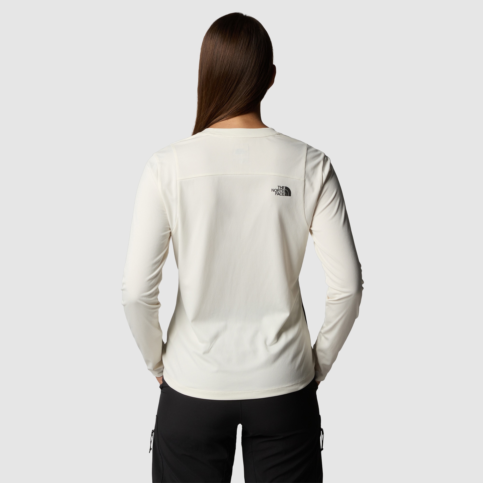 Camiseta de manga larga plegable para mujer Packable The North Face - Blanco Blanco-3