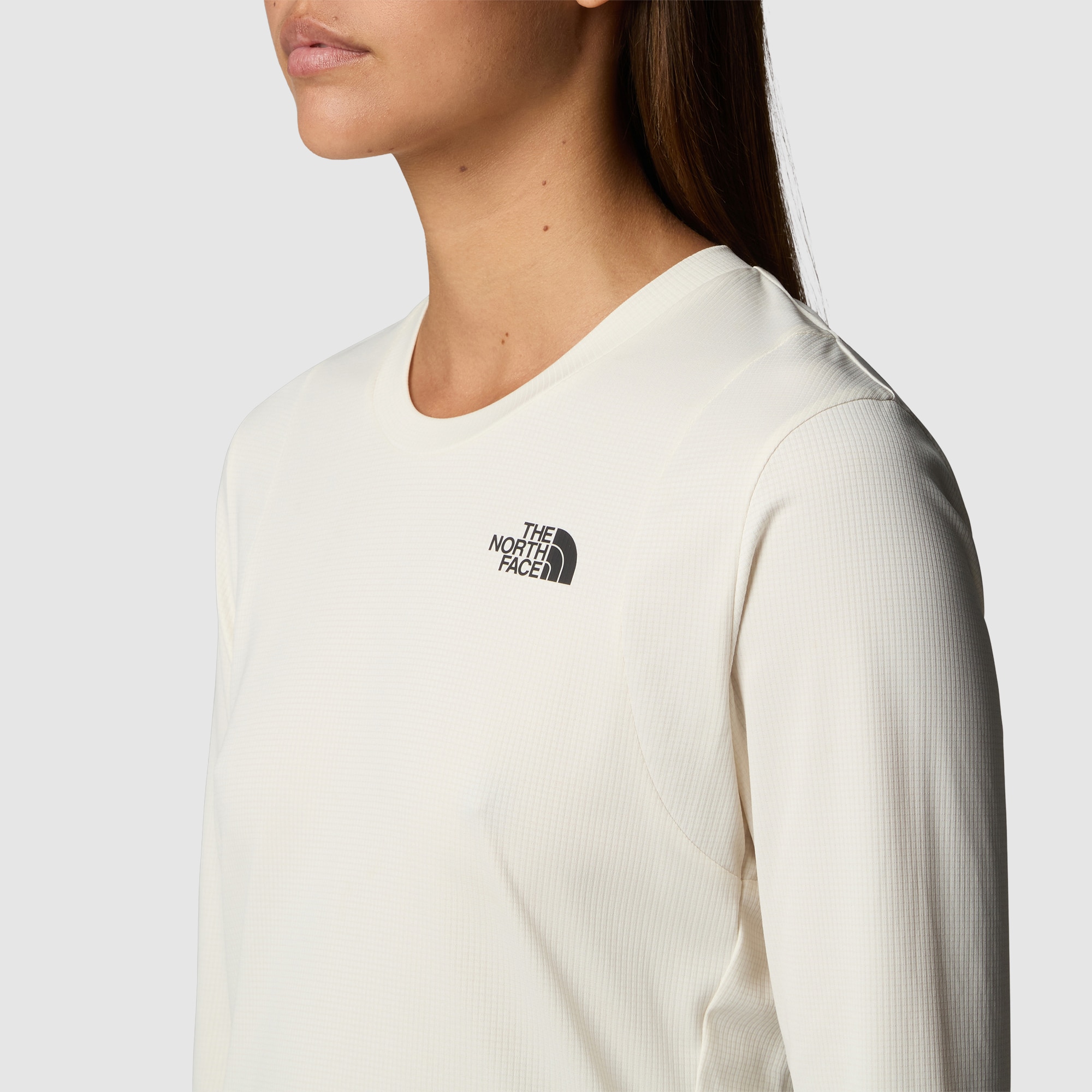 Camiseta de manga larga plegable para mujer Packable The North Face - Blanco Blanco-4