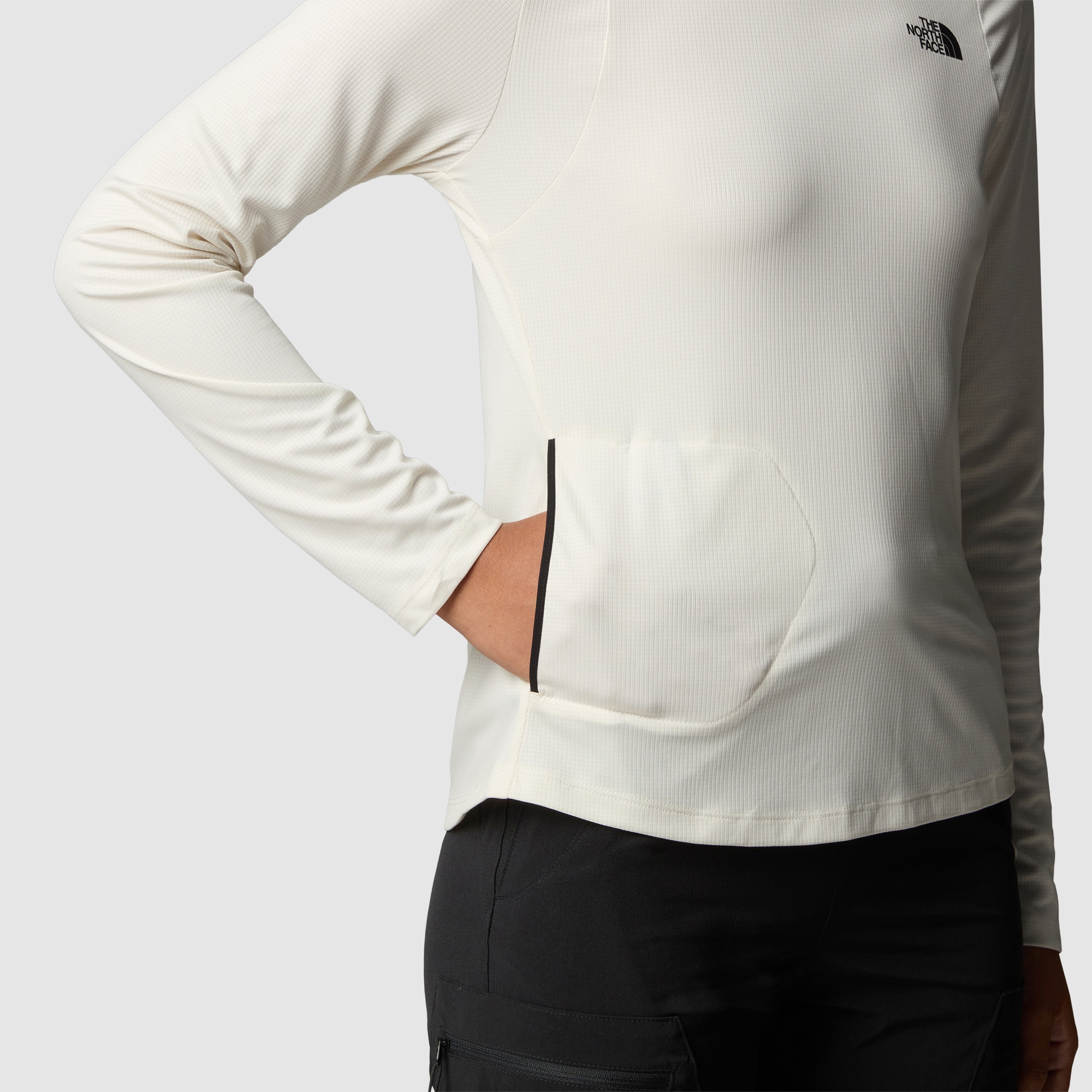 Camiseta de manga larga plegable para mujer Packable The North Face - Blanco Blanco-5