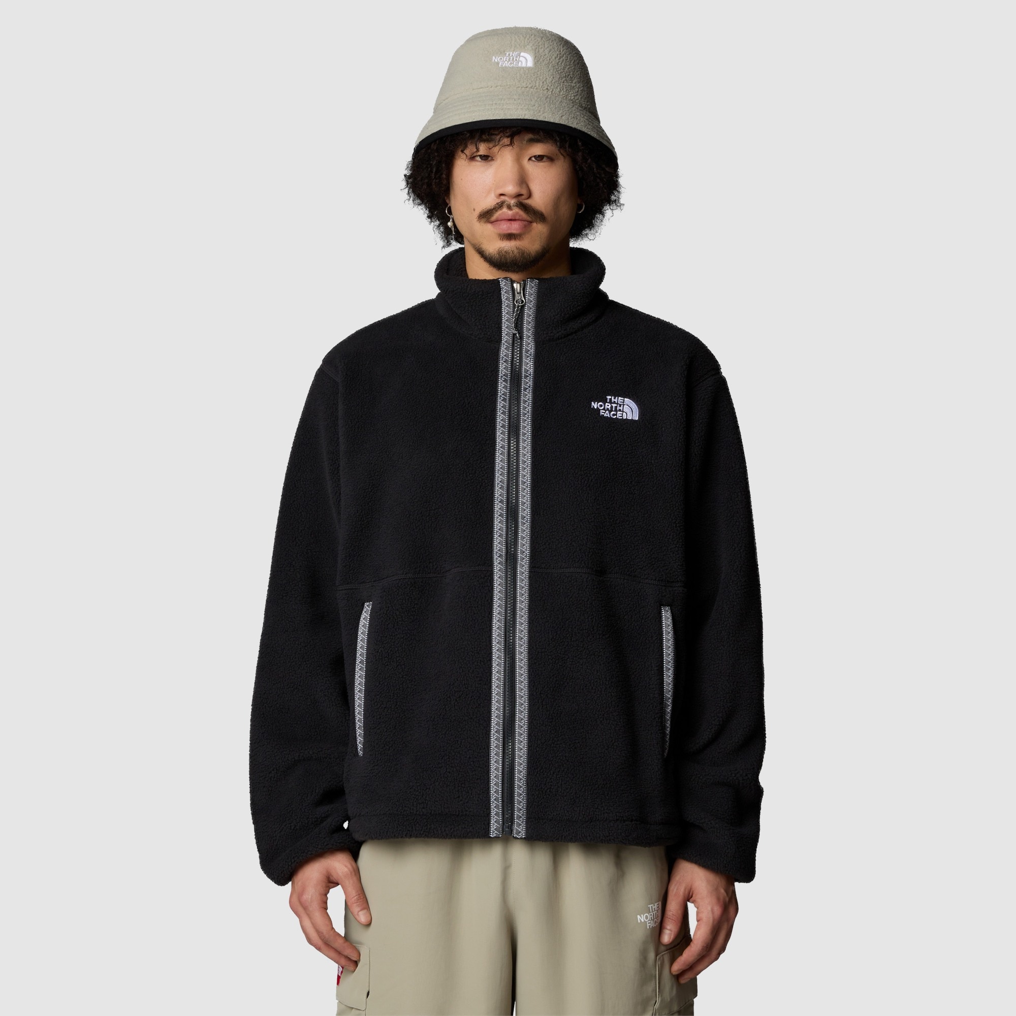 Imagen 0 de Forro polar con cremallera integral para hombre TNF Fleeski The North Face Negro