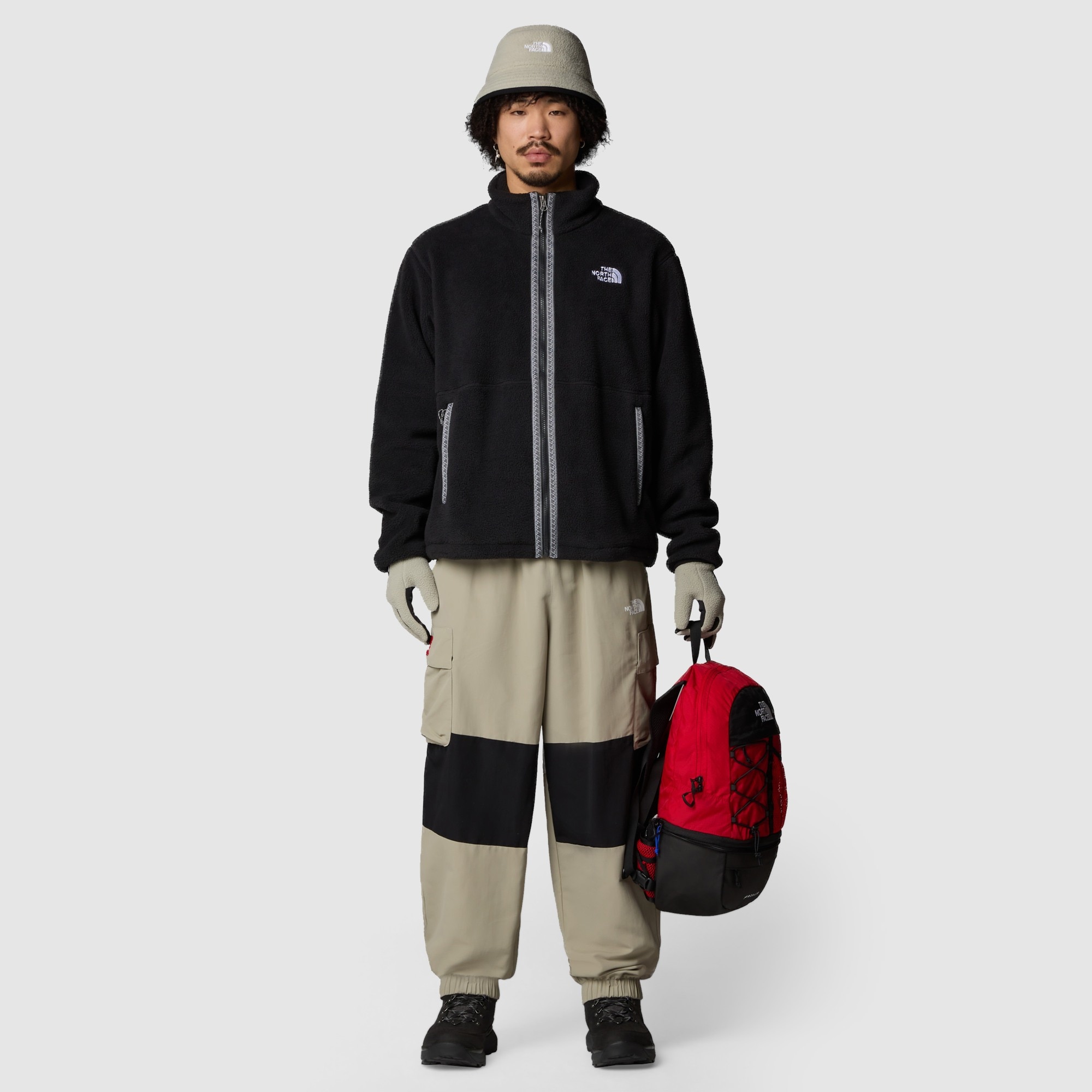 Forro polar con cremallera integral para hombre TNF Fleeski The North Face - Negro Negro-2