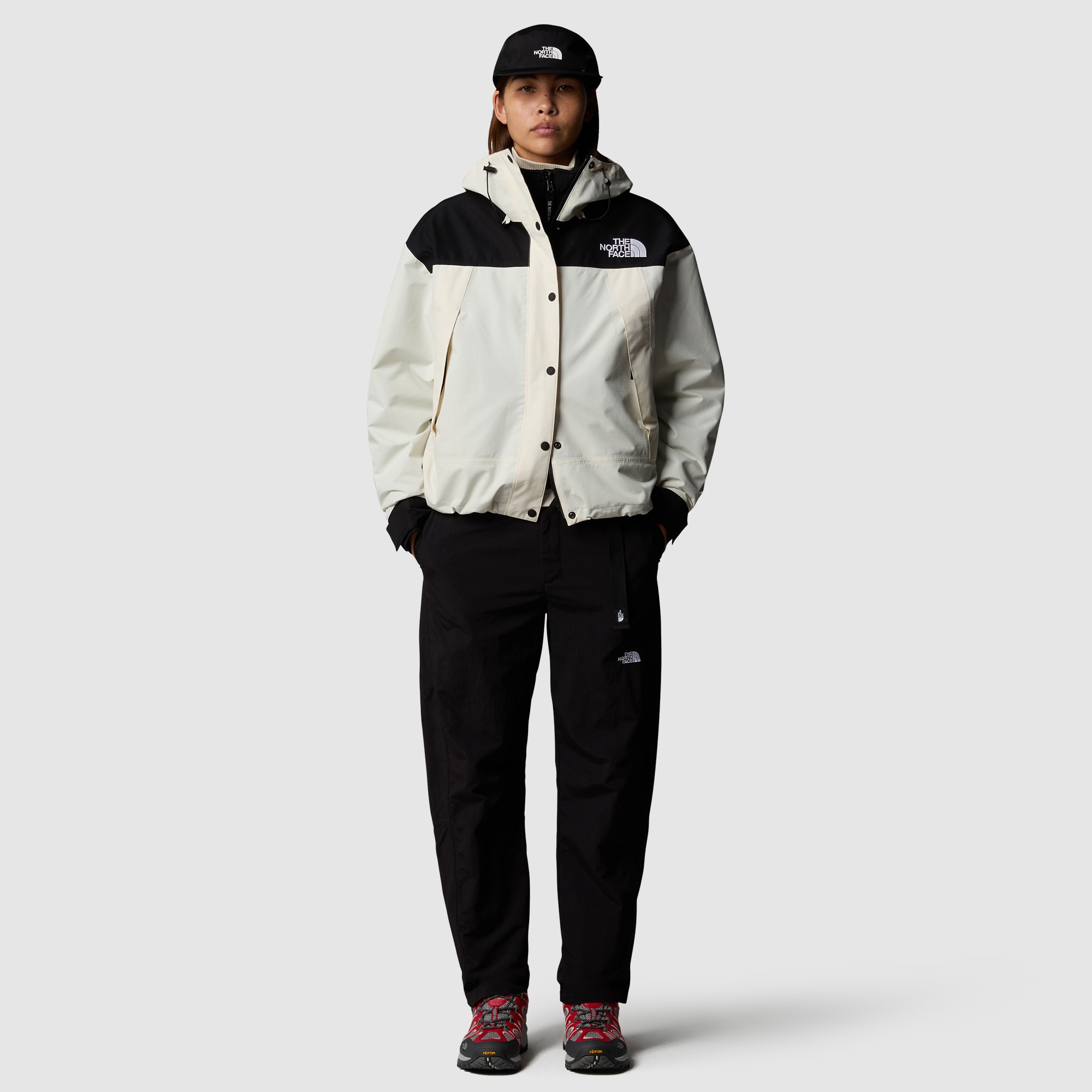 Chaqueta de mujer Mountain DryVent™ Mono The North Face - Blanco / Negro Blanco / Negro-2