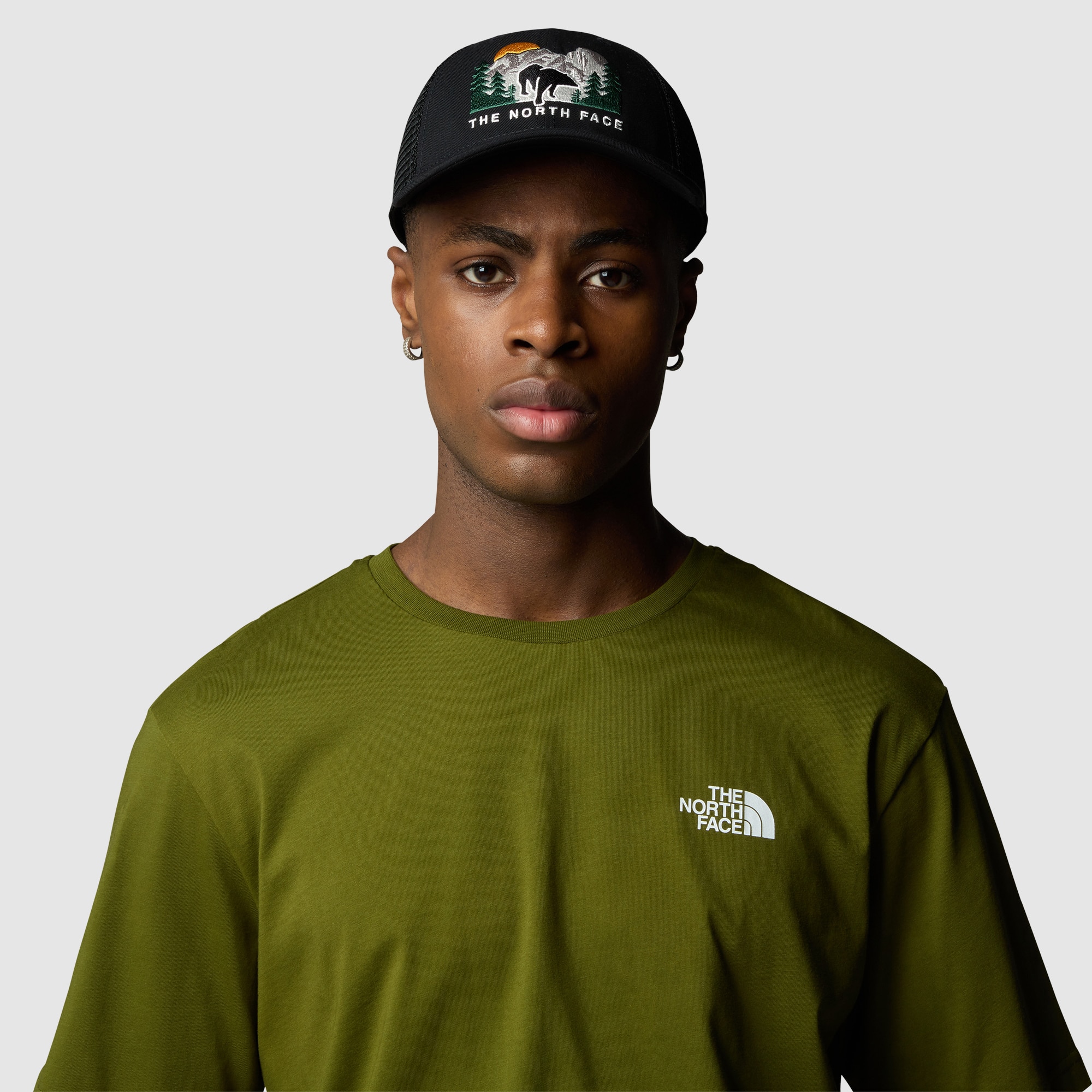 Gorra de camionero bordada unisex Mudder The North Face - Negro Negro-3