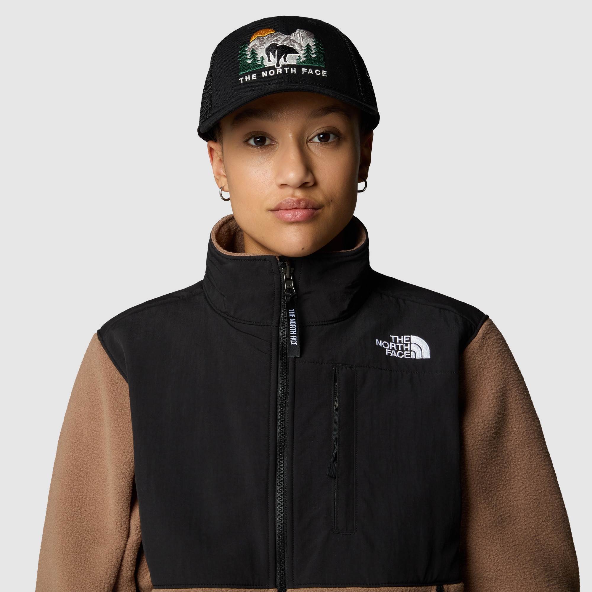 Gorra de camionero bordada unisex Mudder The North Face - Negro Negro-4