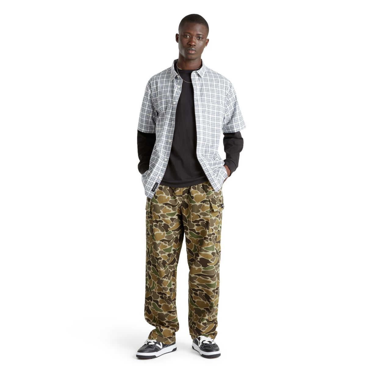 Imagen 4 de Pantalón de hombre Range Cargo Baggy Tapered Vans - Verde-Marrón Verde-Marrón