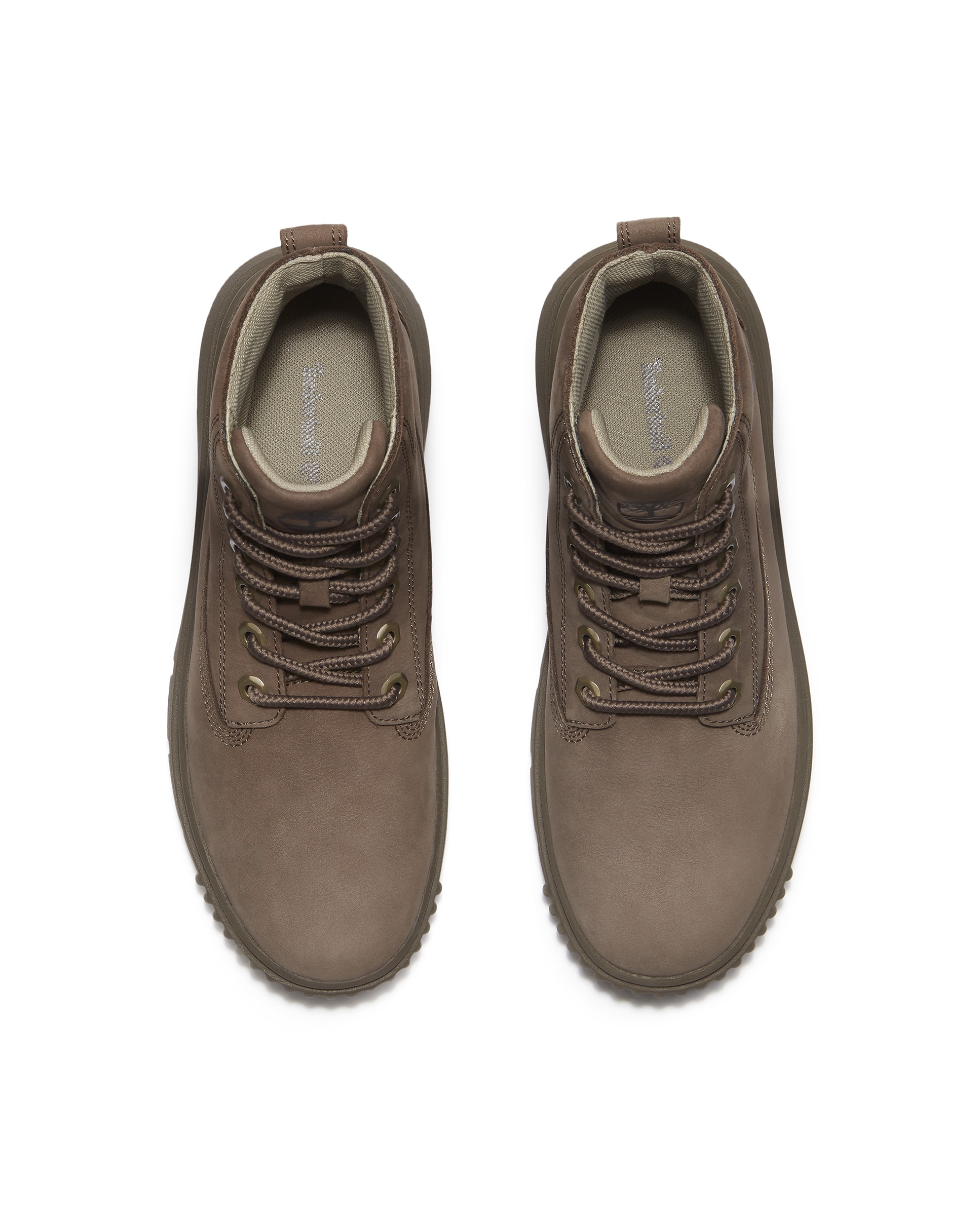 Botines de caña media de mujer en cuero premium - Timberland - Marrón Marrón-3