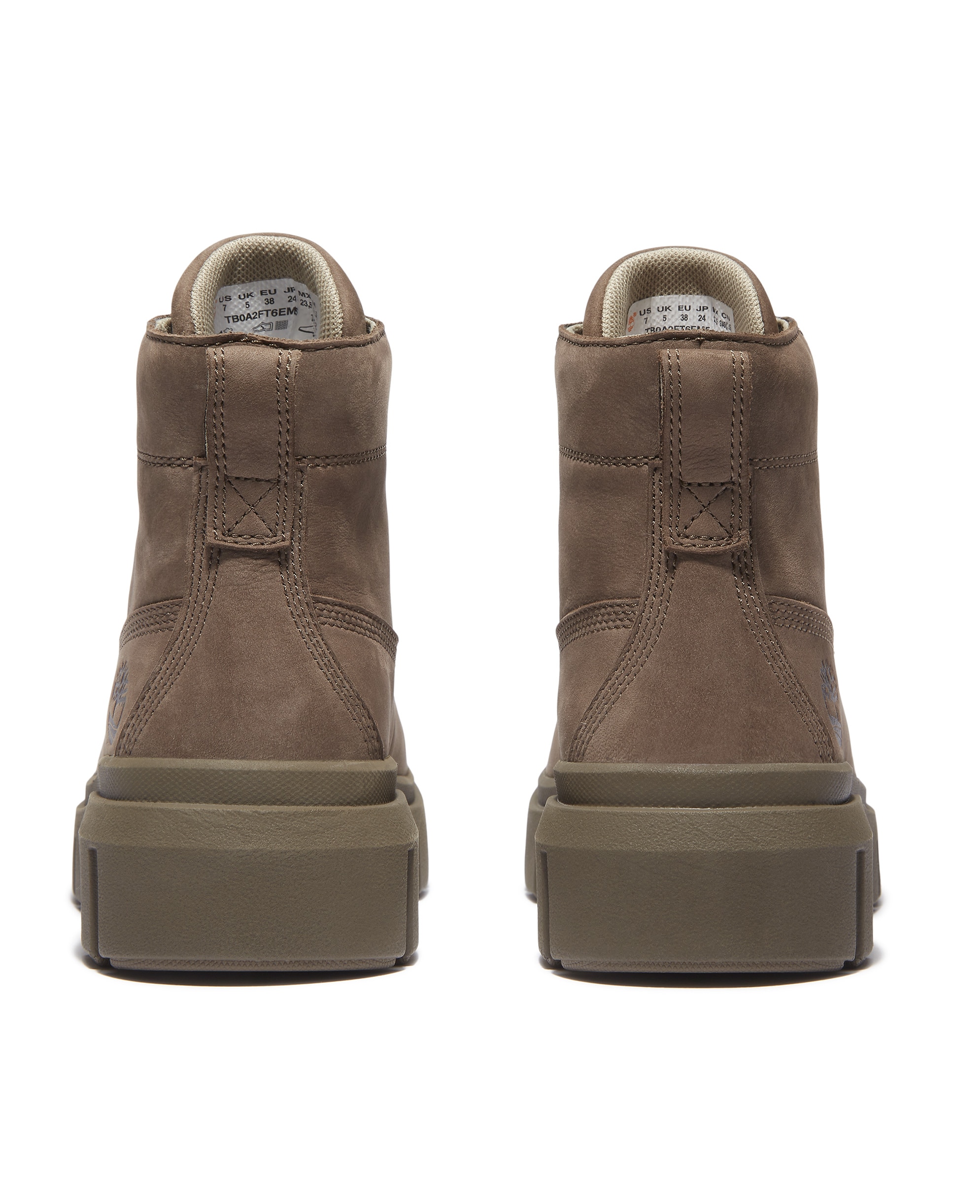 Botines de caña media de mujer en cuero premium - Timberland - Marrón Marrón-5
