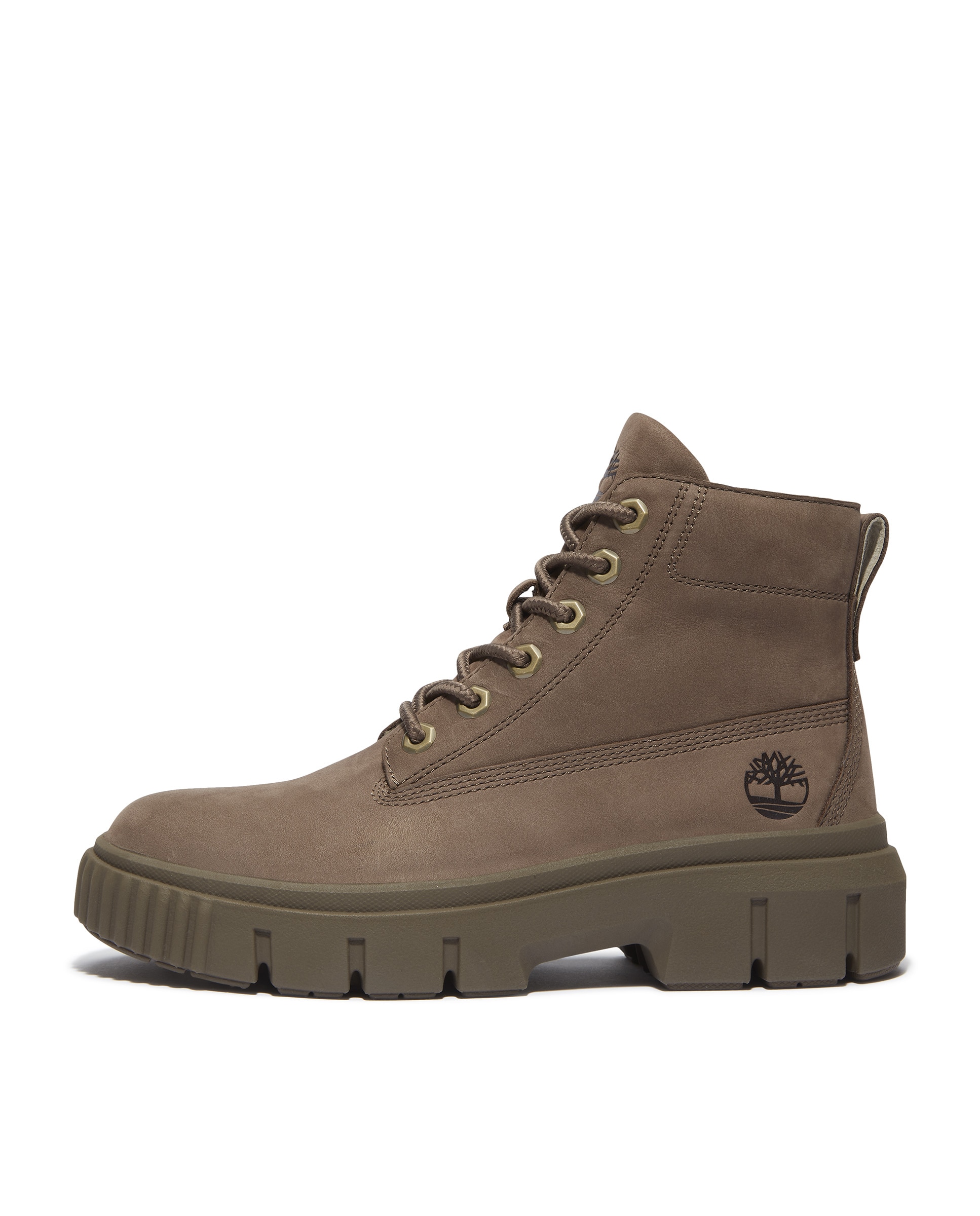 Botines de caña media de mujer en cuero premium - Timberland - Marrón Marrón-7