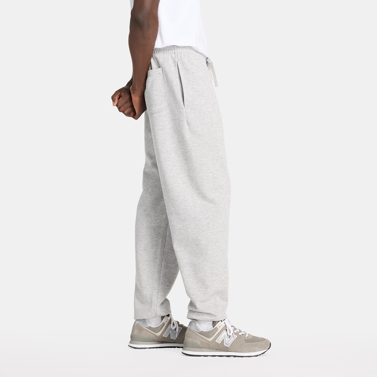 Pantalón casual de hombre Essentials French Terry New Balance - Gris Gris-2