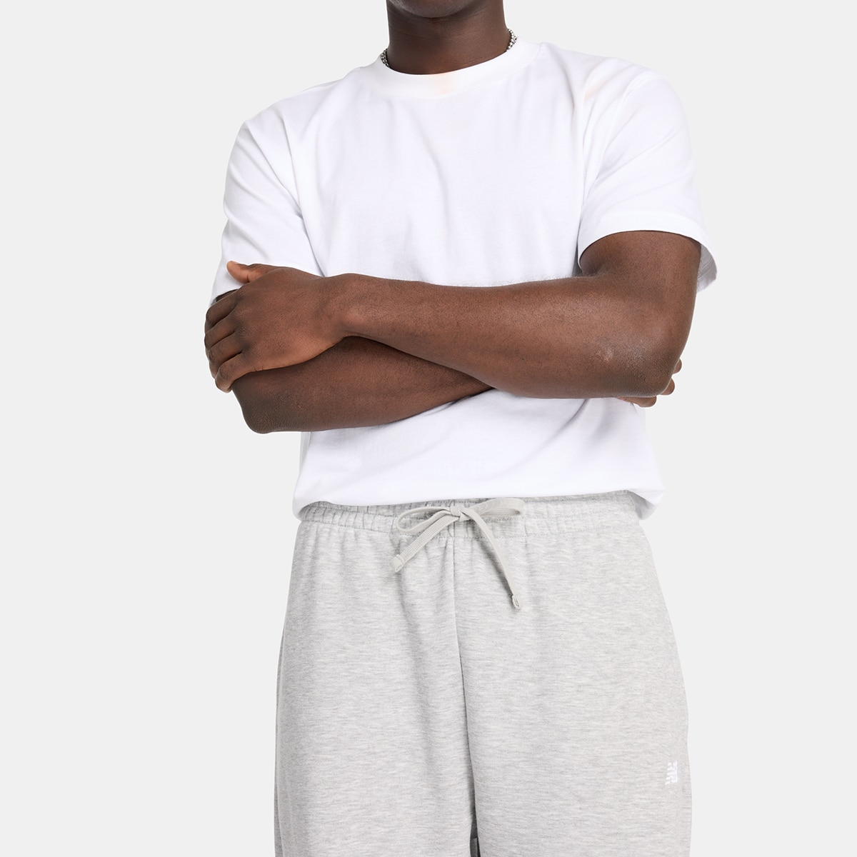 Pantalón casual de hombre Essentials French Terry New Balance - Gris Gris-4