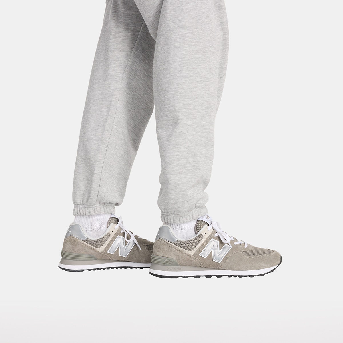 Pantalón casual de hombre Essentials French Terry New Balance - Gris Gris-5