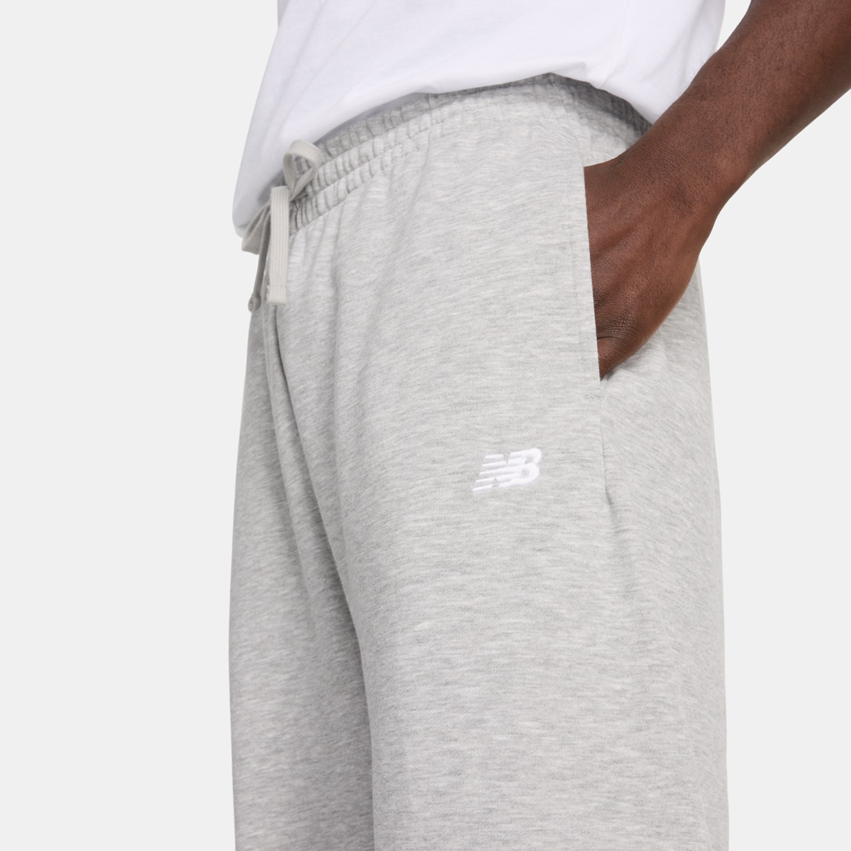 Pantalón casual de hombre Essentials French Terry New Balance - Gris Gris-6