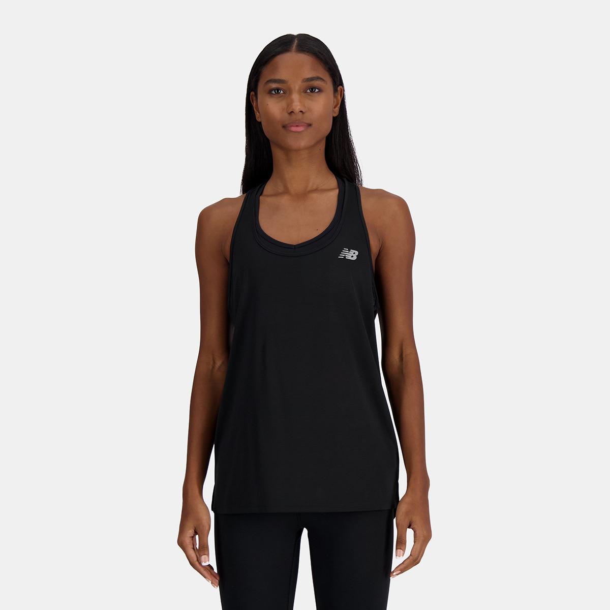 Imagen 0 de Camiseta sin mangas running de mujer Sport Essential New Balance Negro