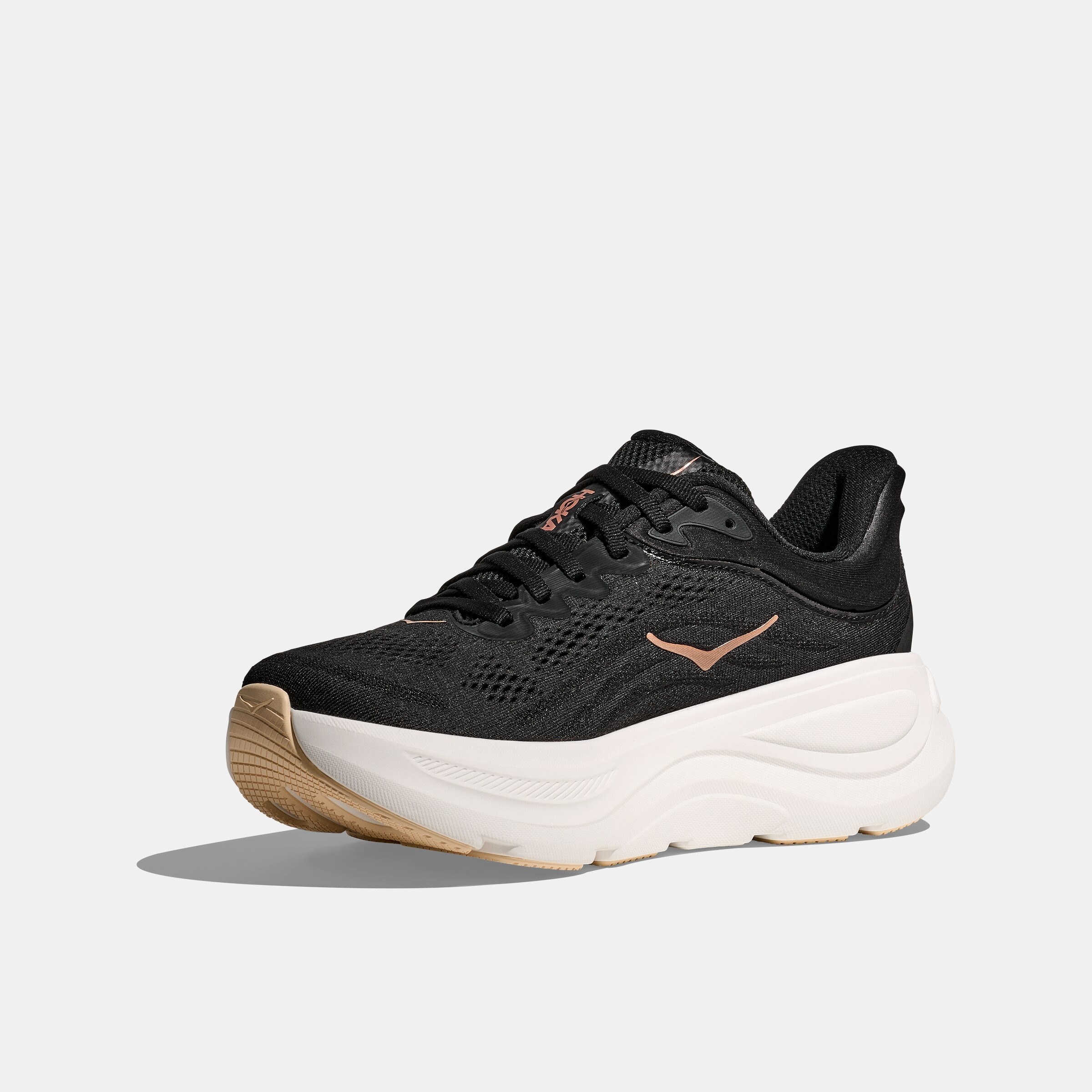 Zapatillas de running de mujer BONDI 9 HOKA - Negro / Rosa Negro / Rosa-3
