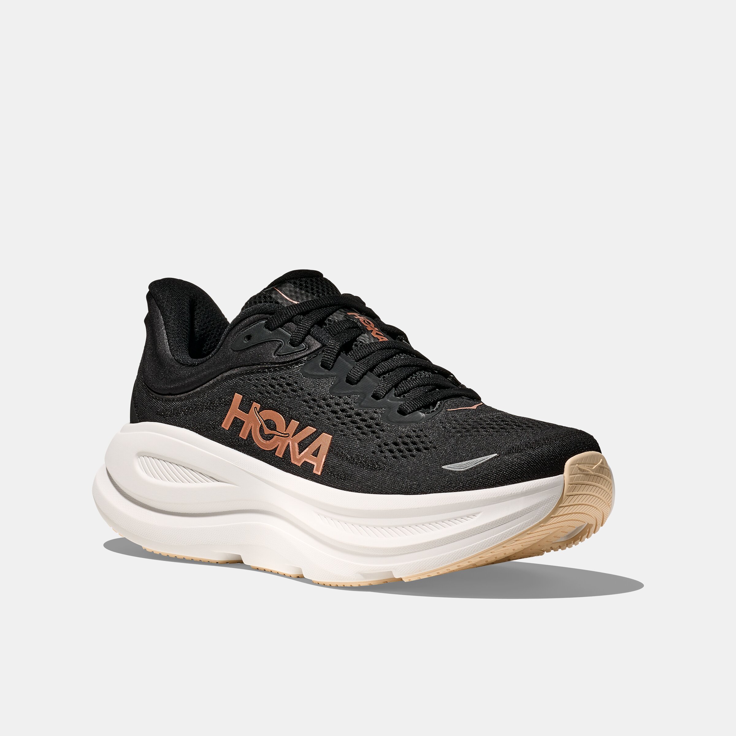 Zapatillas de running de mujer BONDI 9 HOKA - Negro / Rosa Negro / Rosa-6
