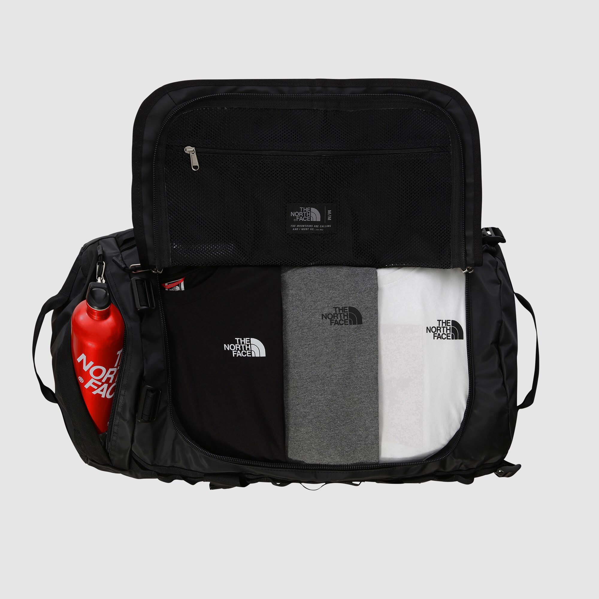 Bolsa unisex BaseCamp Duffel - M The North Face - Negro / Blanco Negro / Blanco-2