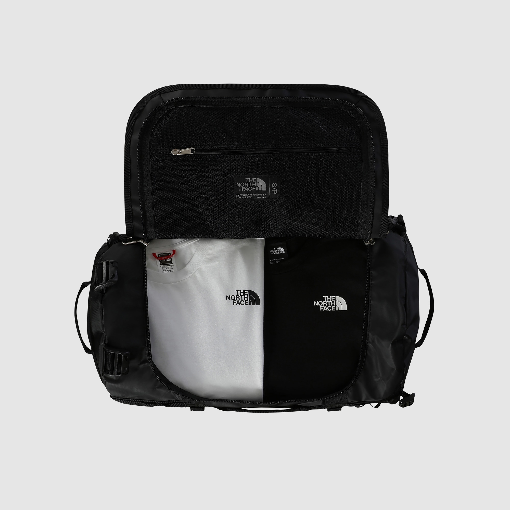 Bolsa unisex BaseCamp Duffel - S The North Face - Negro / Blanco Negro / Blanco-2